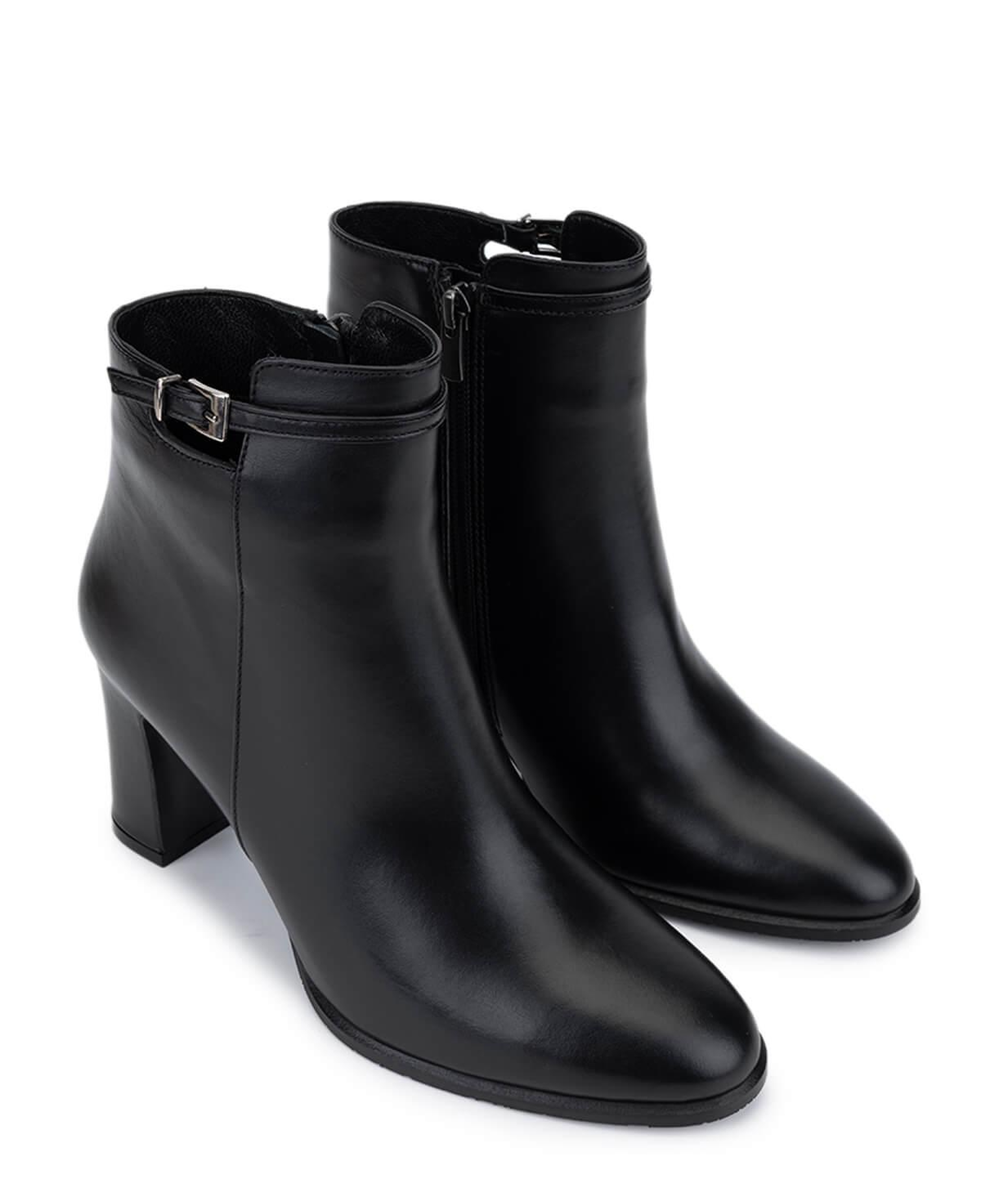 Tamer Tanca Kadın Hakiki Deri Siyah Klasik Bot