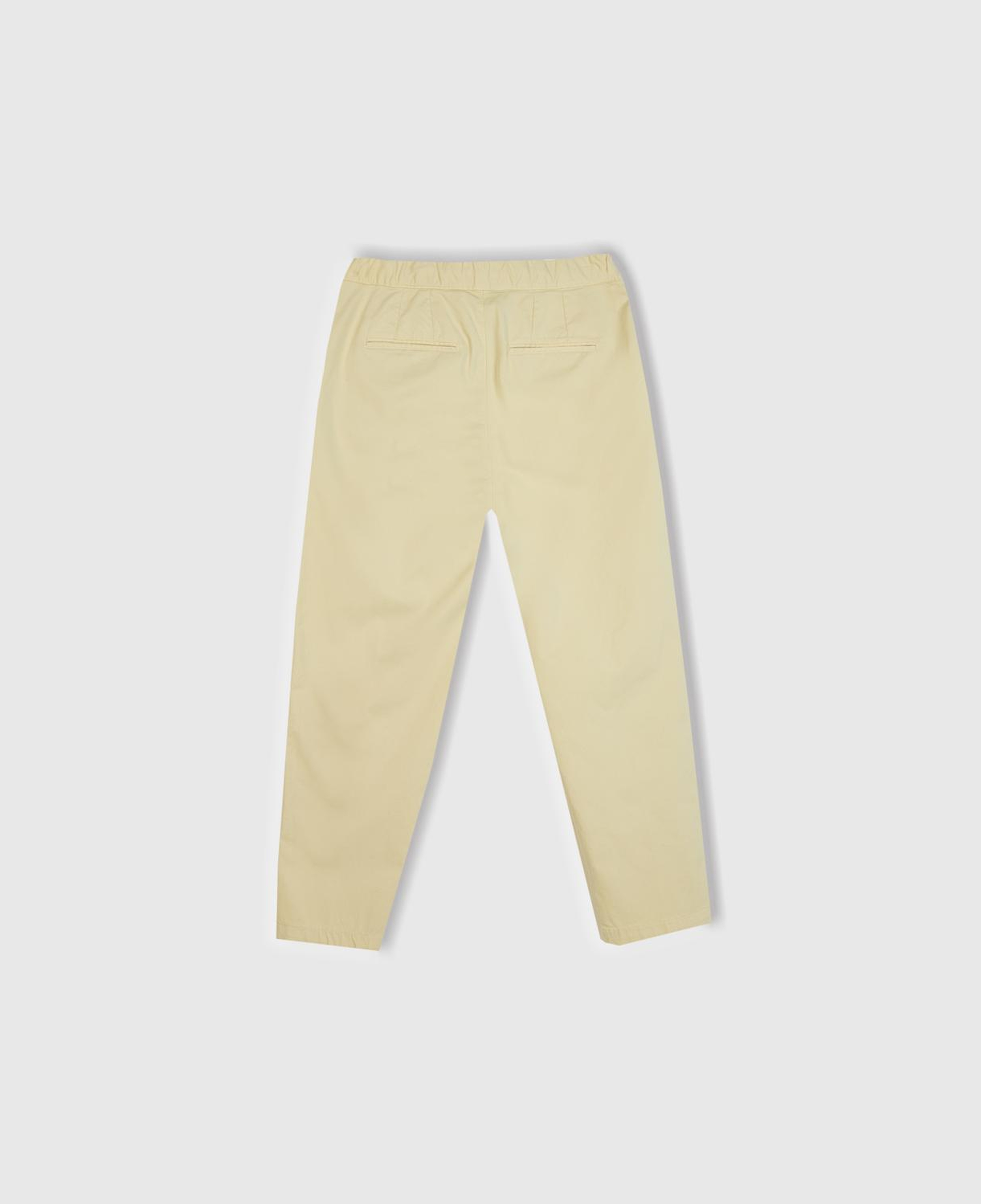 Erkek Bej Beli İpli Chino Pantolon