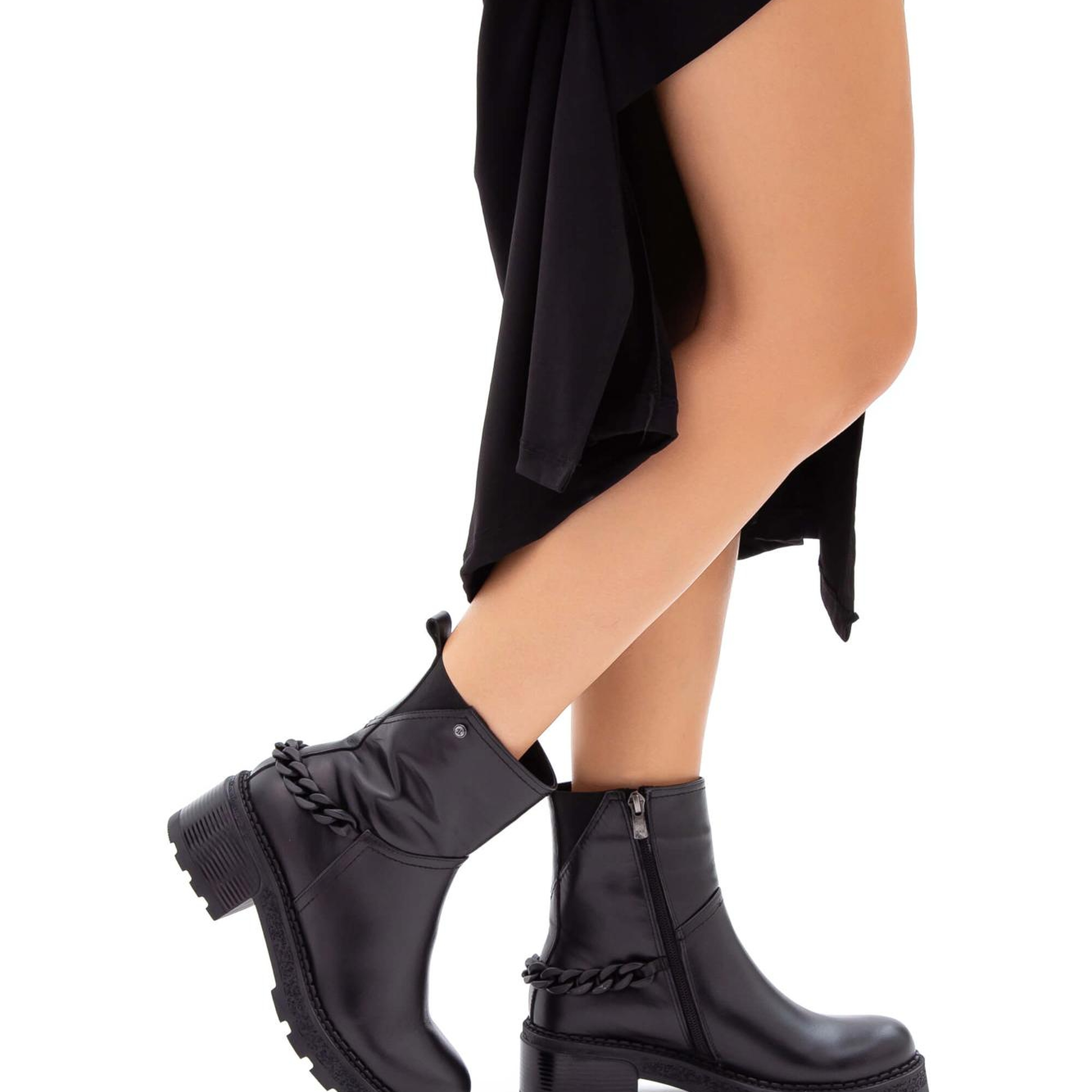 Tamer Tanca Kadın Hakiki Deri Siyah Casual Bot