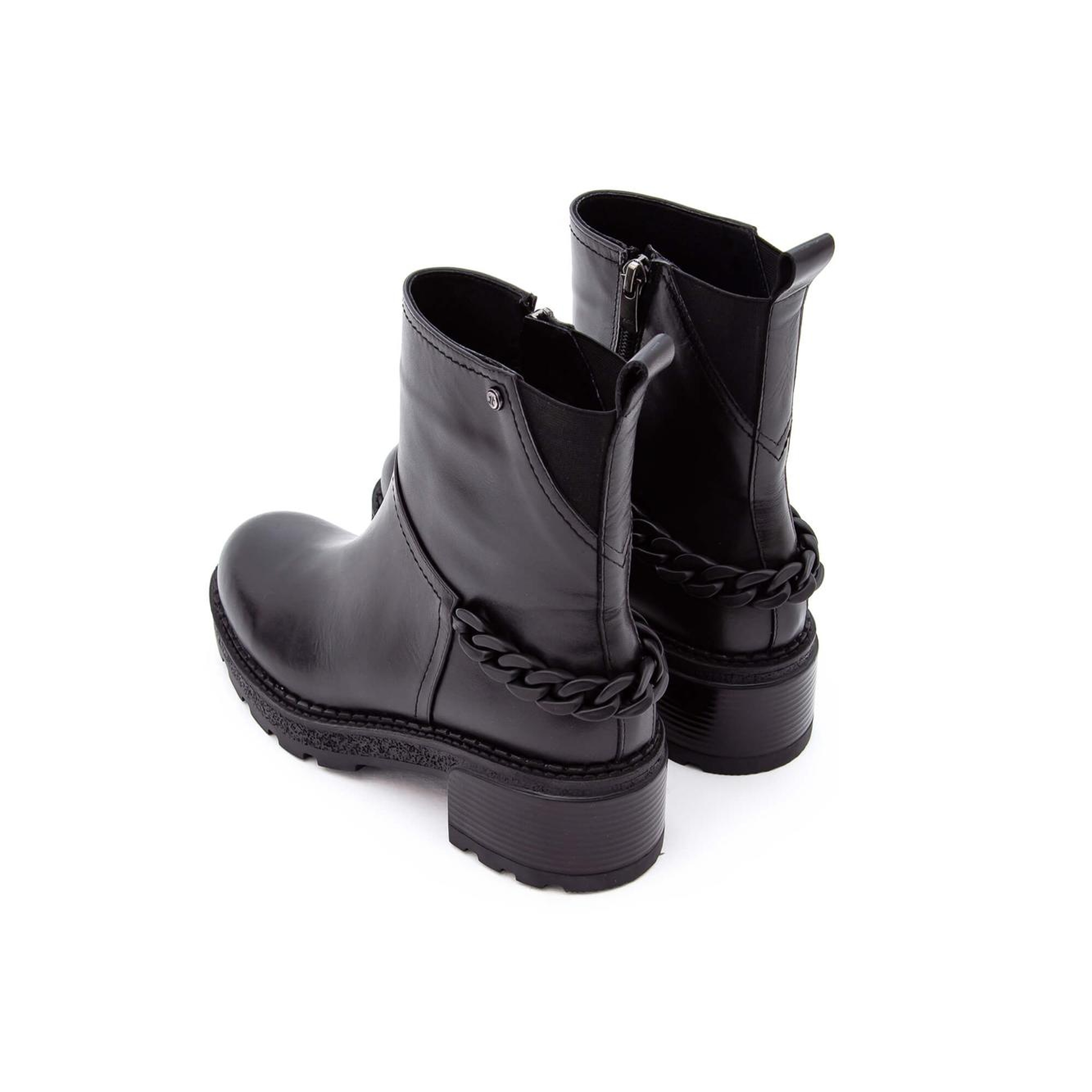 Tamer Tanca Kadın Hakiki Deri Siyah Casual Bot