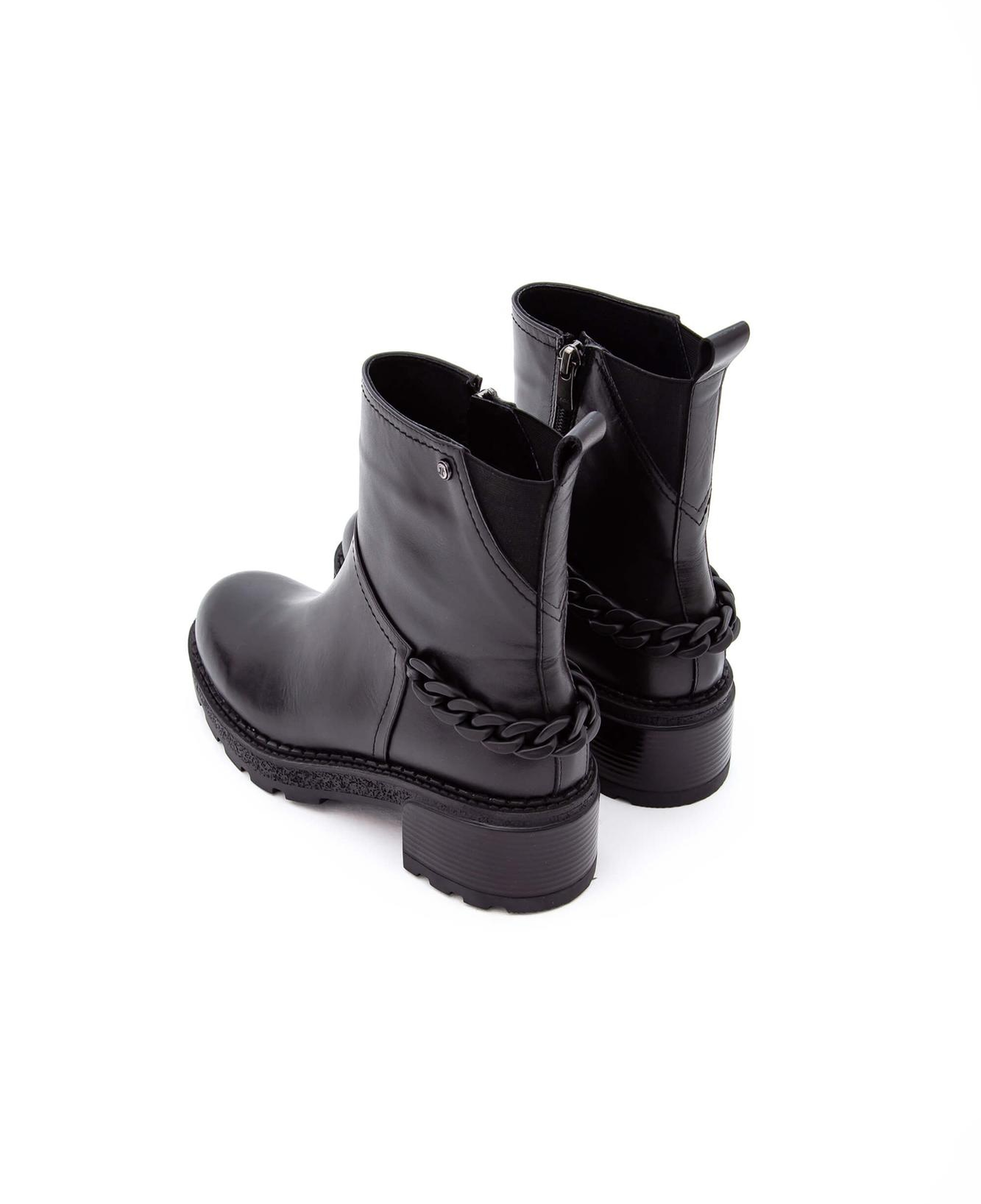 Tamer Tanca Kadın Hakiki Deri Siyah Casual Bot