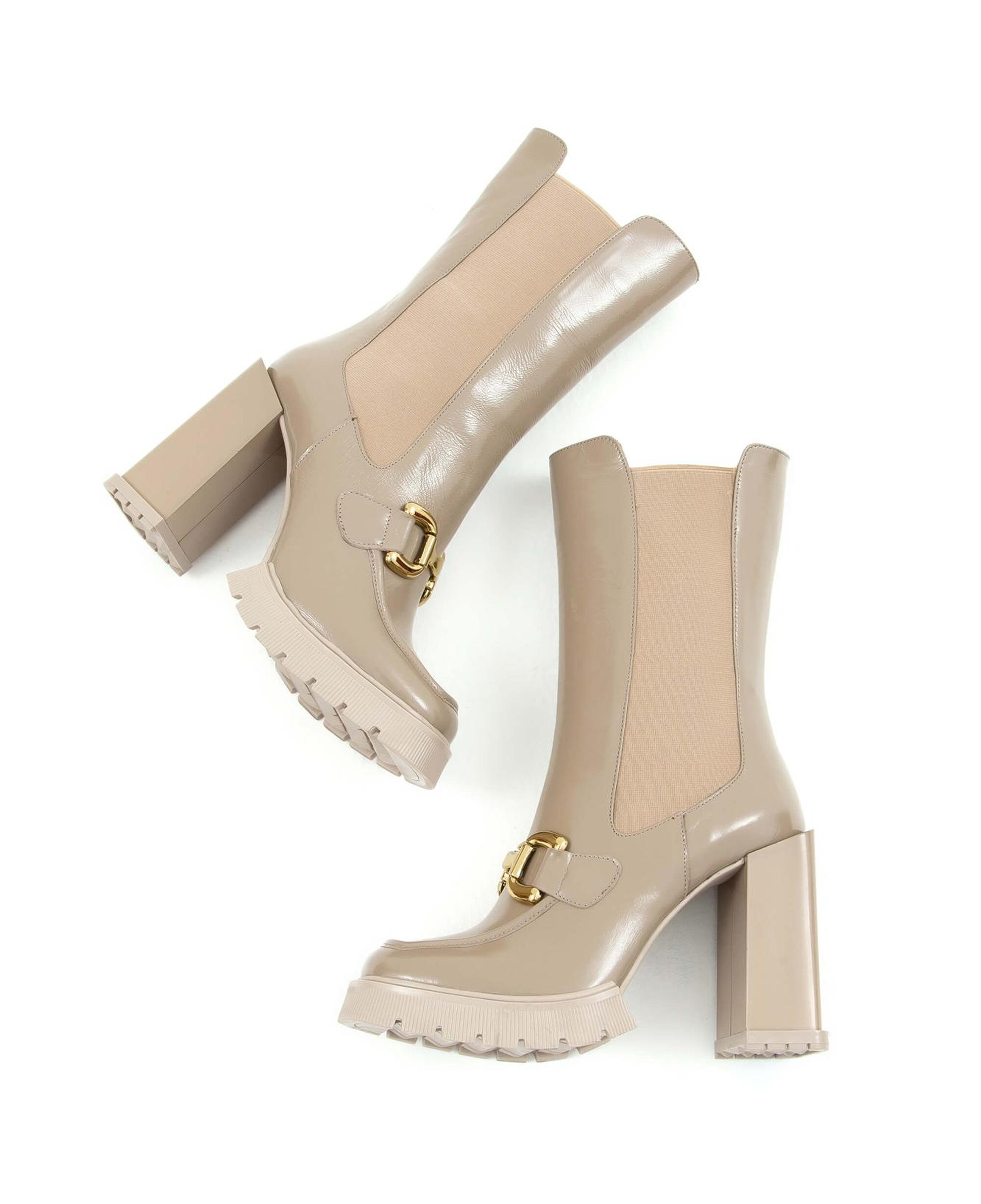 Tamer Tanca Kadın Hakiki Deri Bej Casual Bot