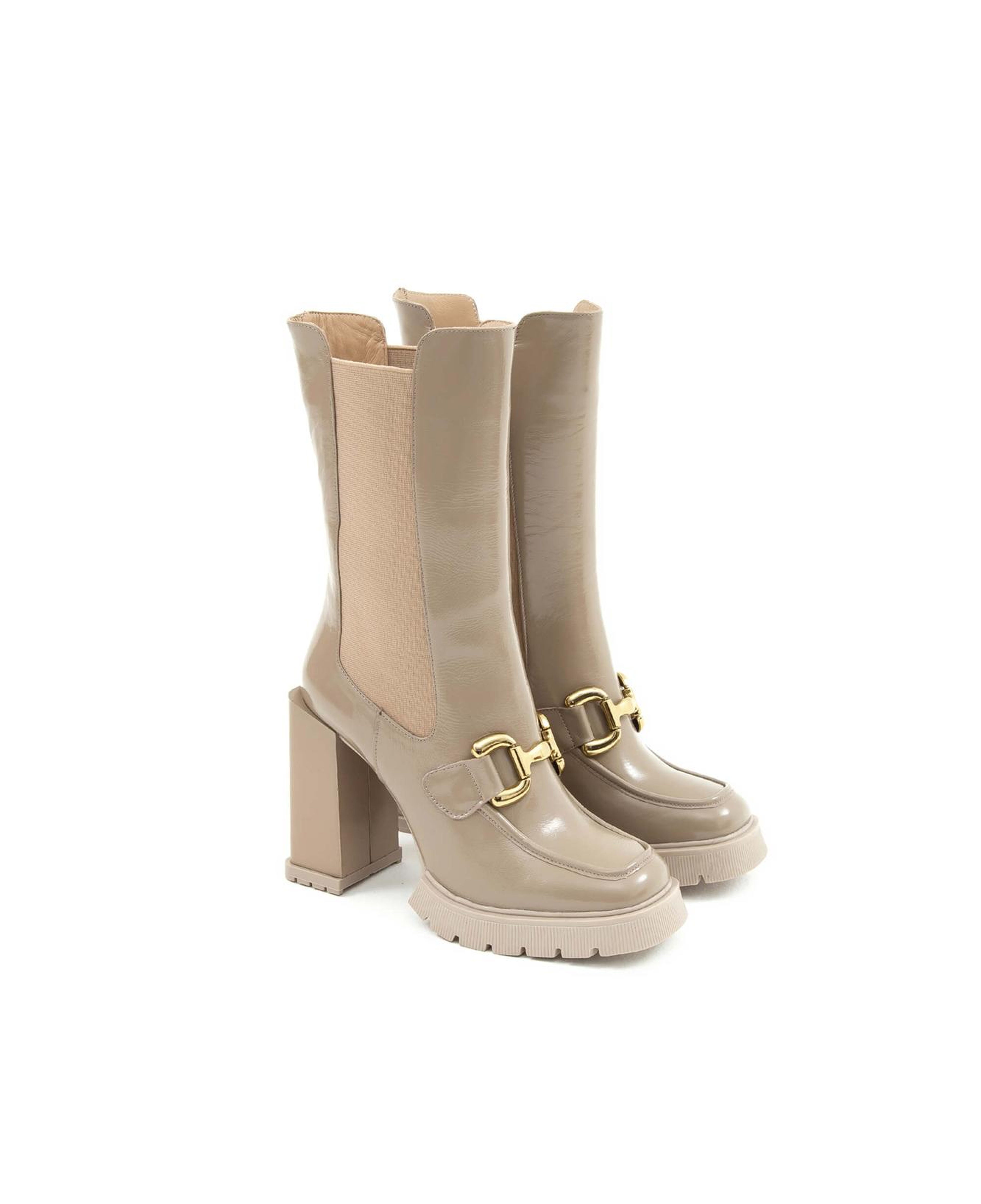 Tamer Tanca Kadın Hakiki Deri Bej Casual Bot