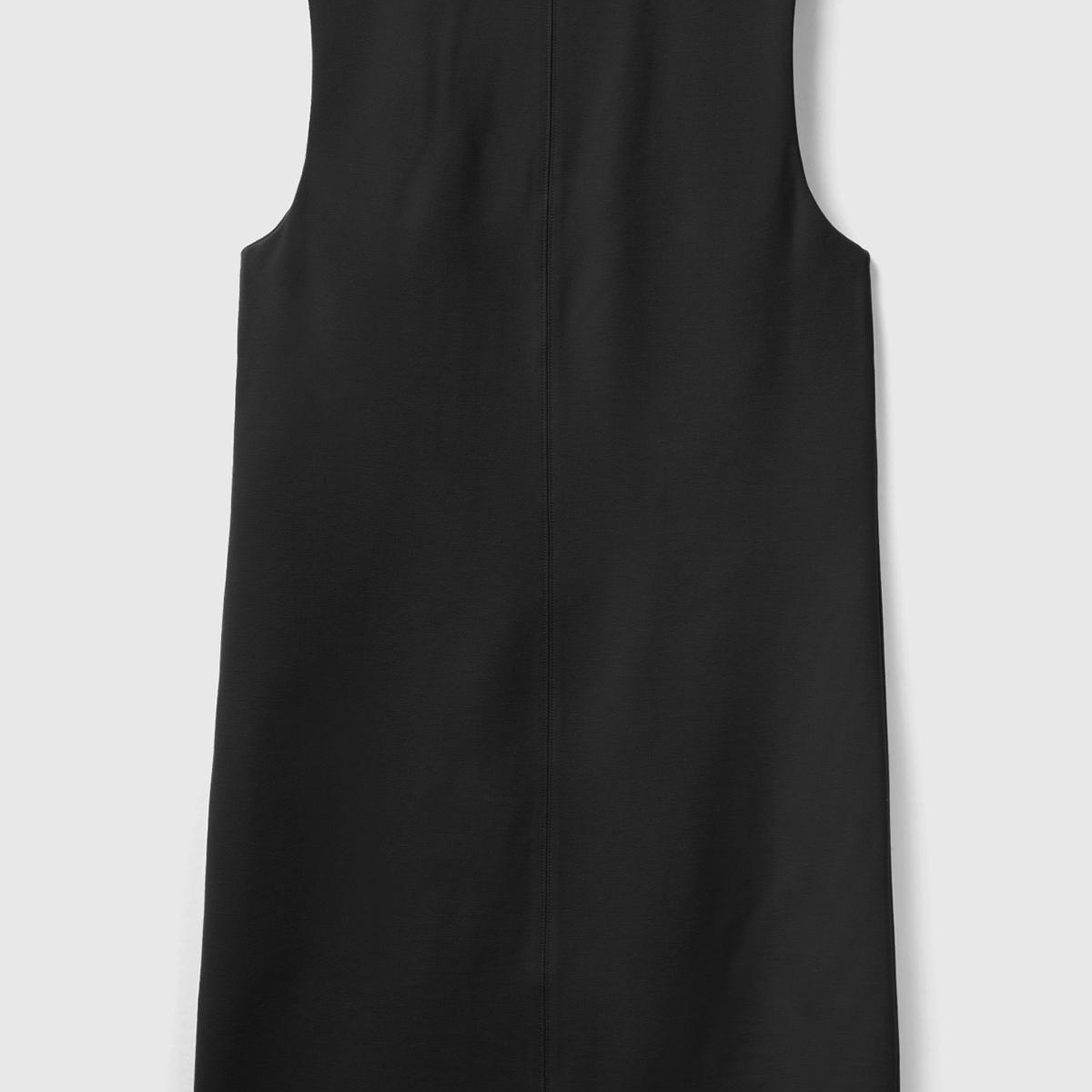 Kadın Siyah Önden Çapraz Bağlamalı Kolsuz Midi Boy Elbise