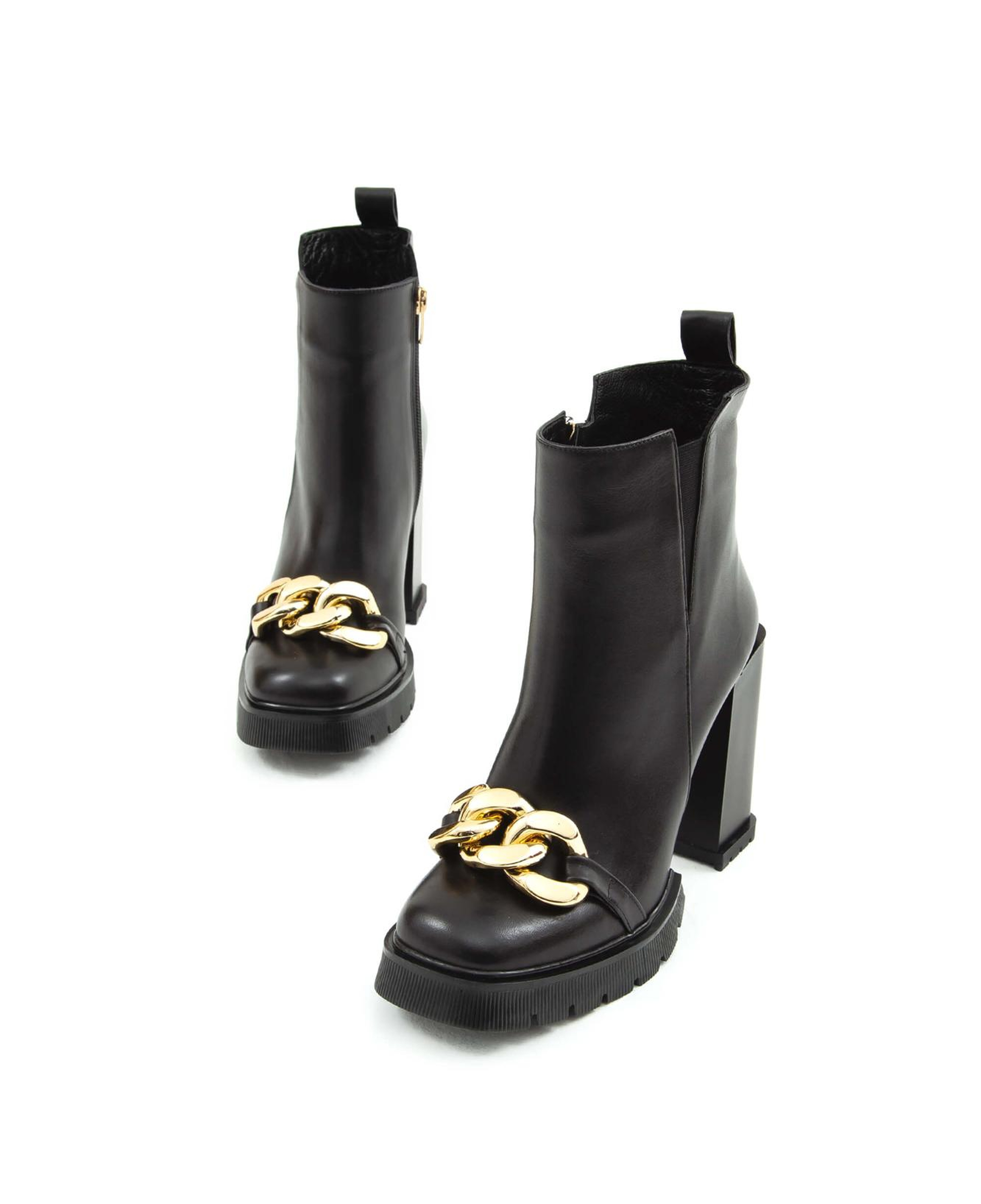 Tamer Tanca Kadın Hakiki Deri Siyah Casual Bot