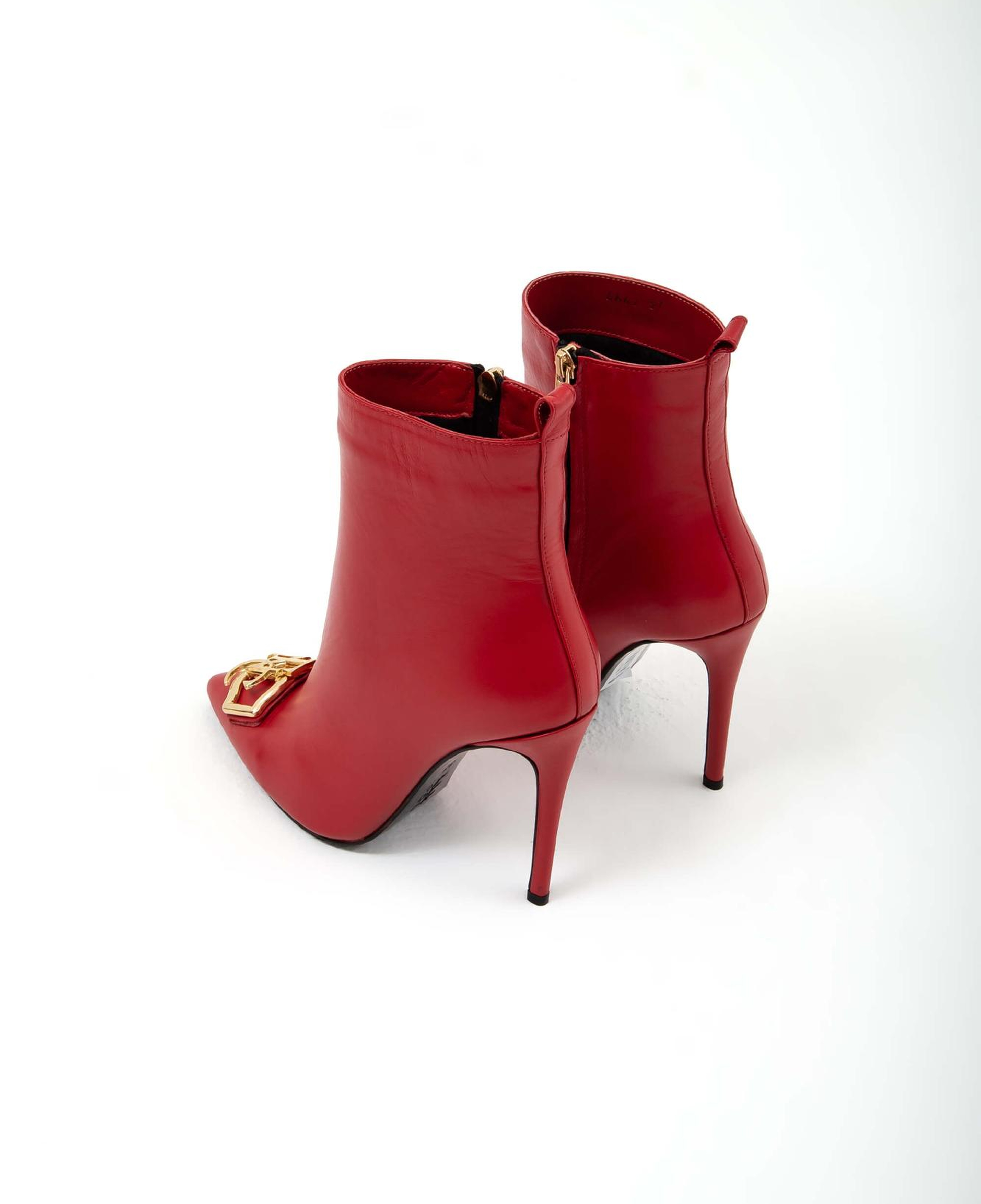 Tamer Tanca Kadın Hakiki Deri Kırmızı Topuklu Bot