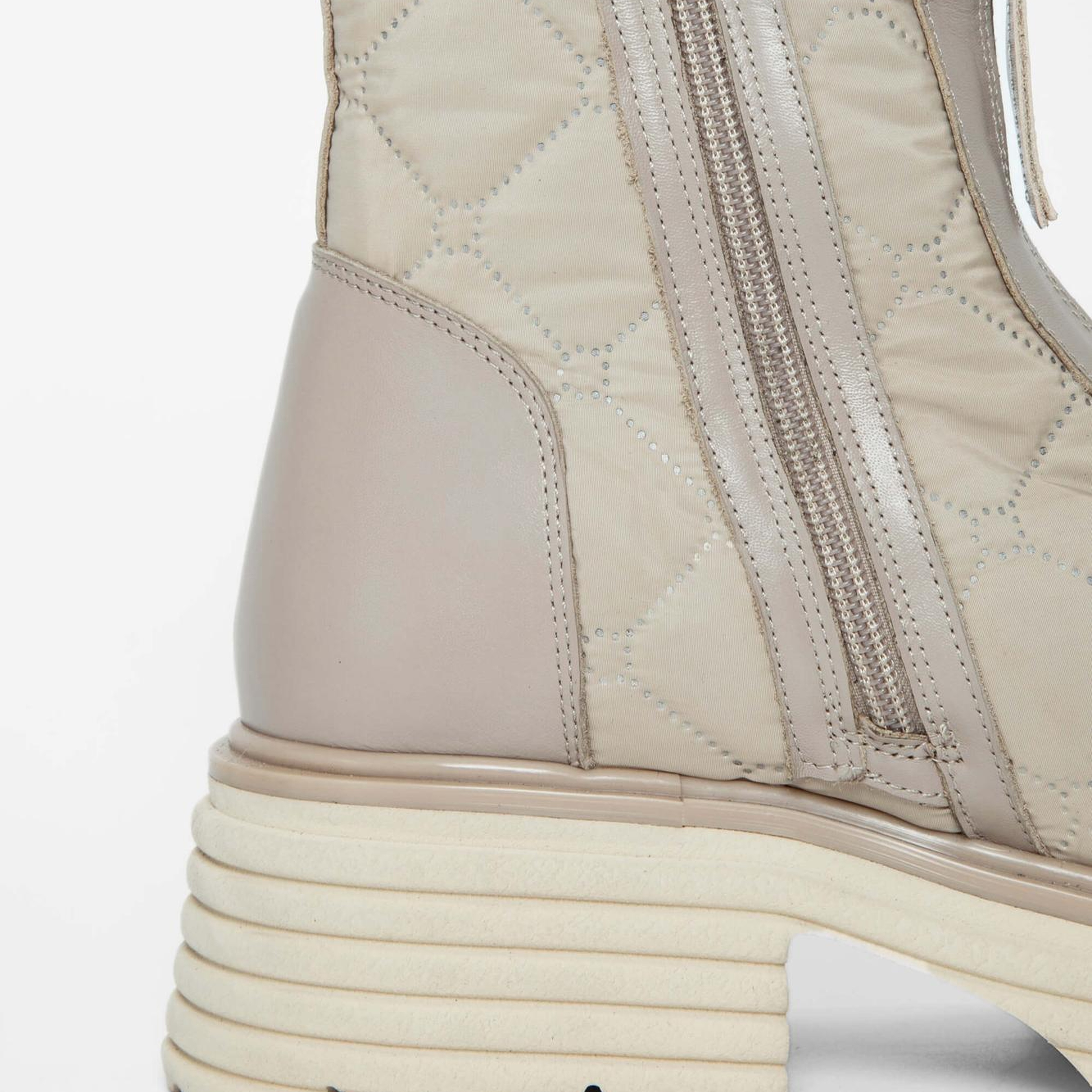 Tamer Tanca Kadın Hakiki Deri Bej Rugan Casual Bot