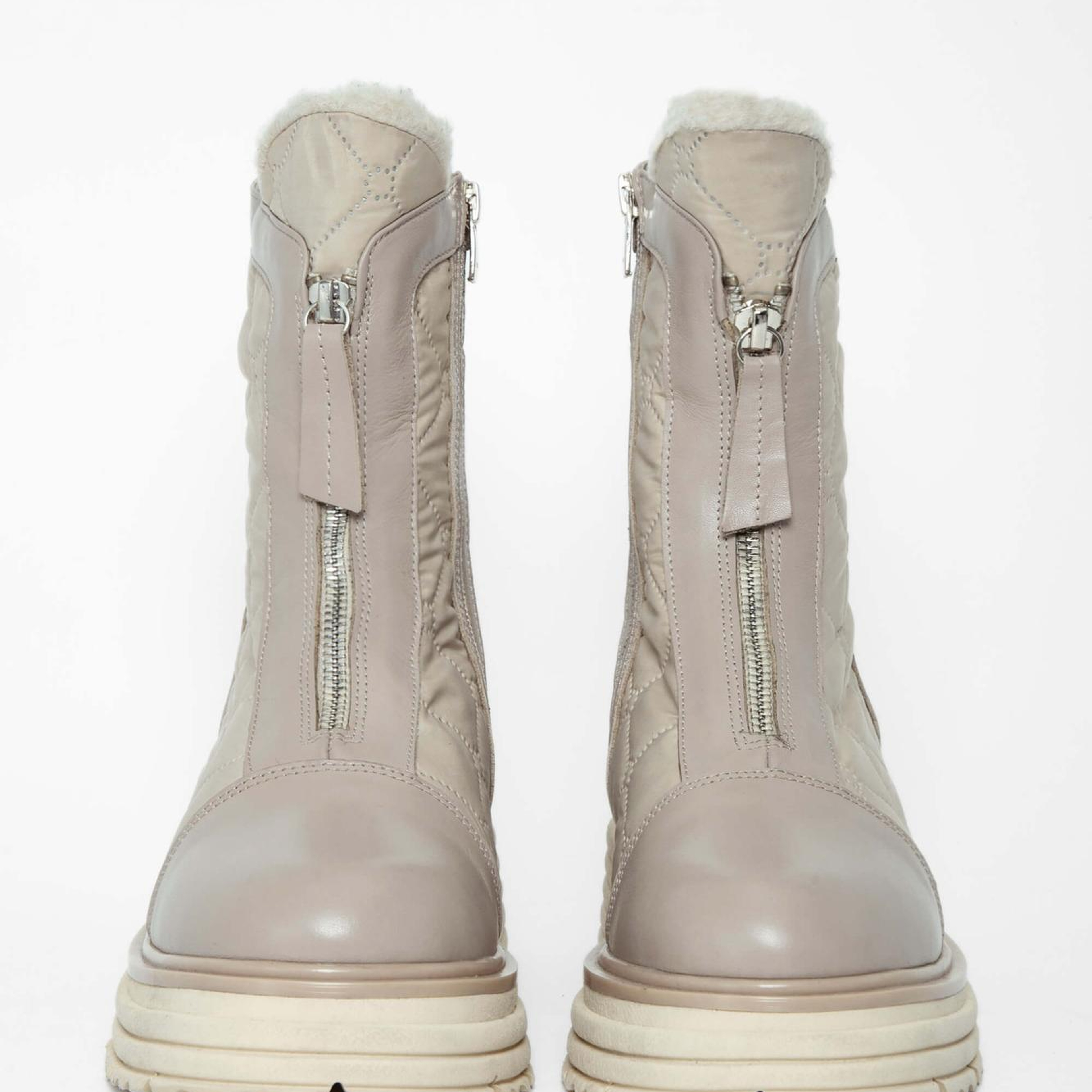 Tamer Tanca Kadın Hakiki Deri Bej Rugan Casual Bot