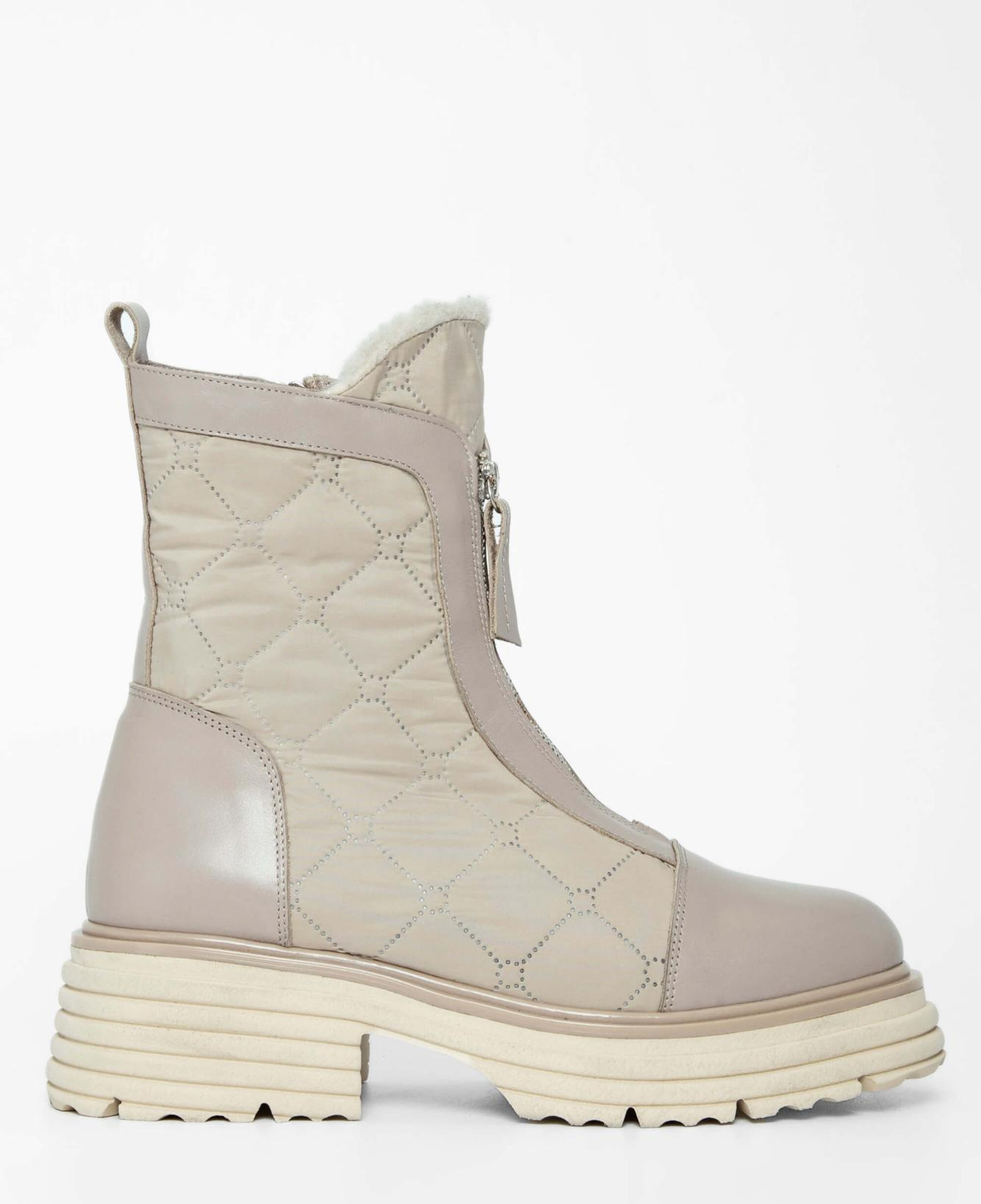 Tamer Tanca Kadın Hakiki Deri Bej Rugan Casual Bot