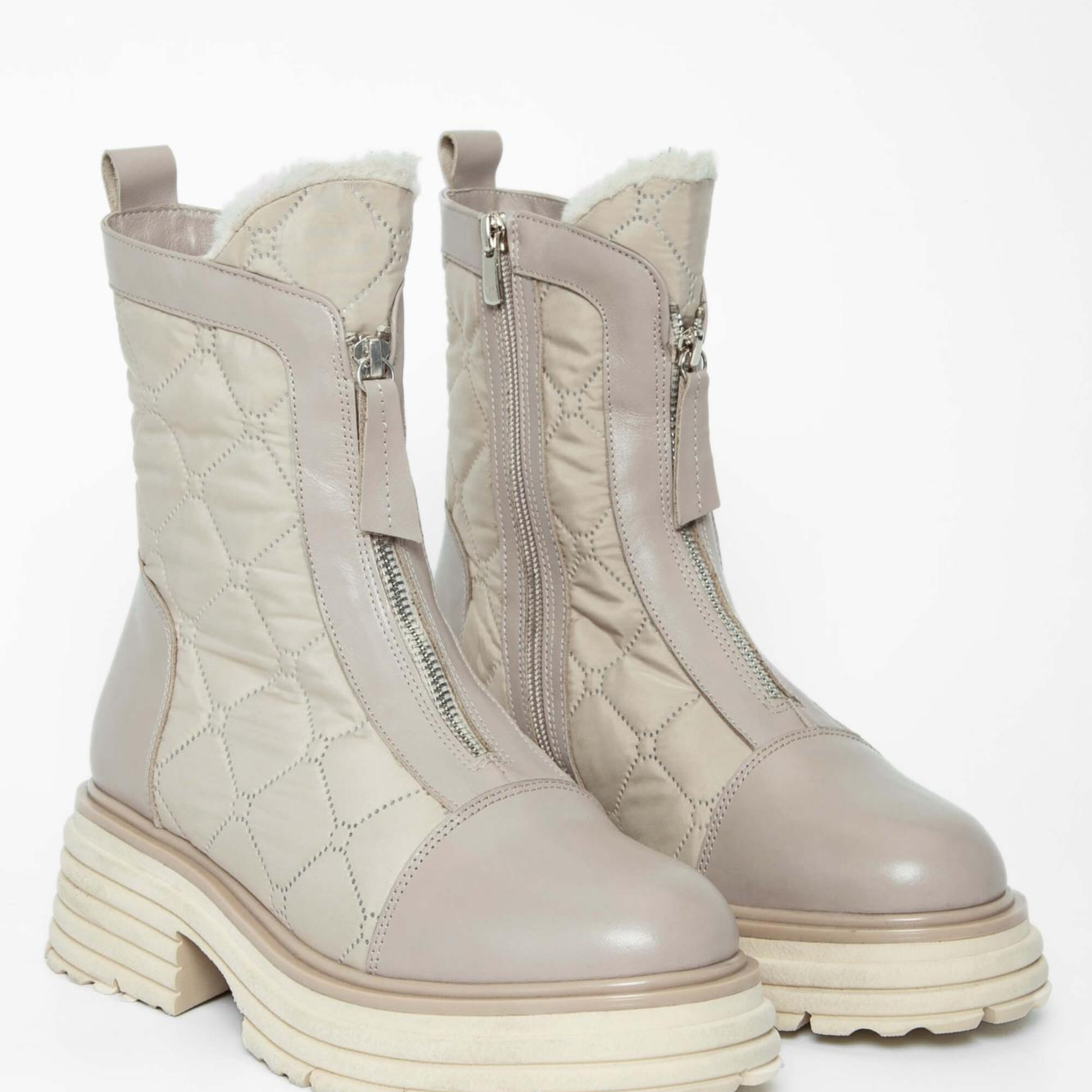 Tamer Tanca Kadın Hakiki Deri Bej Rugan Casual Bot