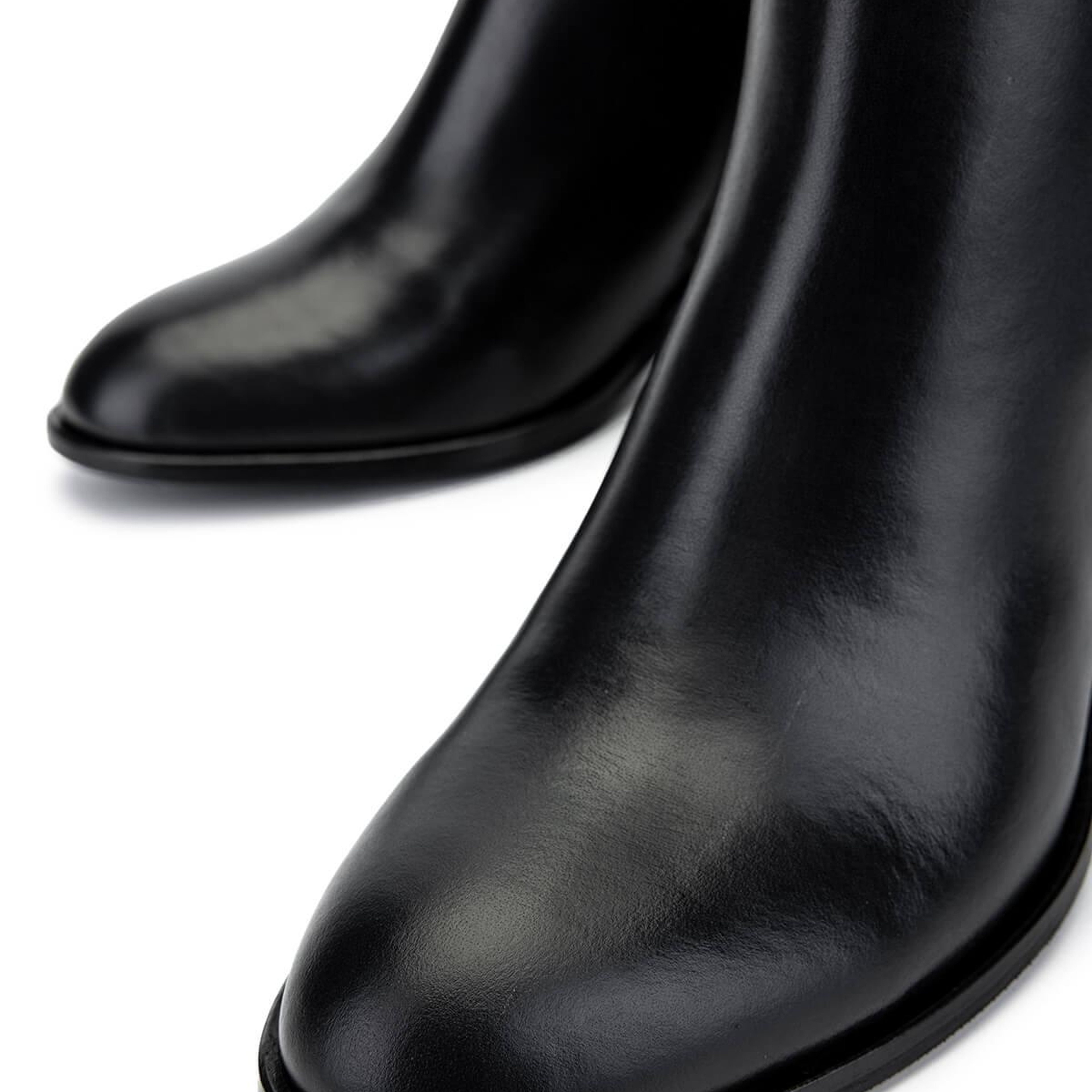 Tamer Tanca Kadın Hakiki Deri Siyah Topuklu Bot