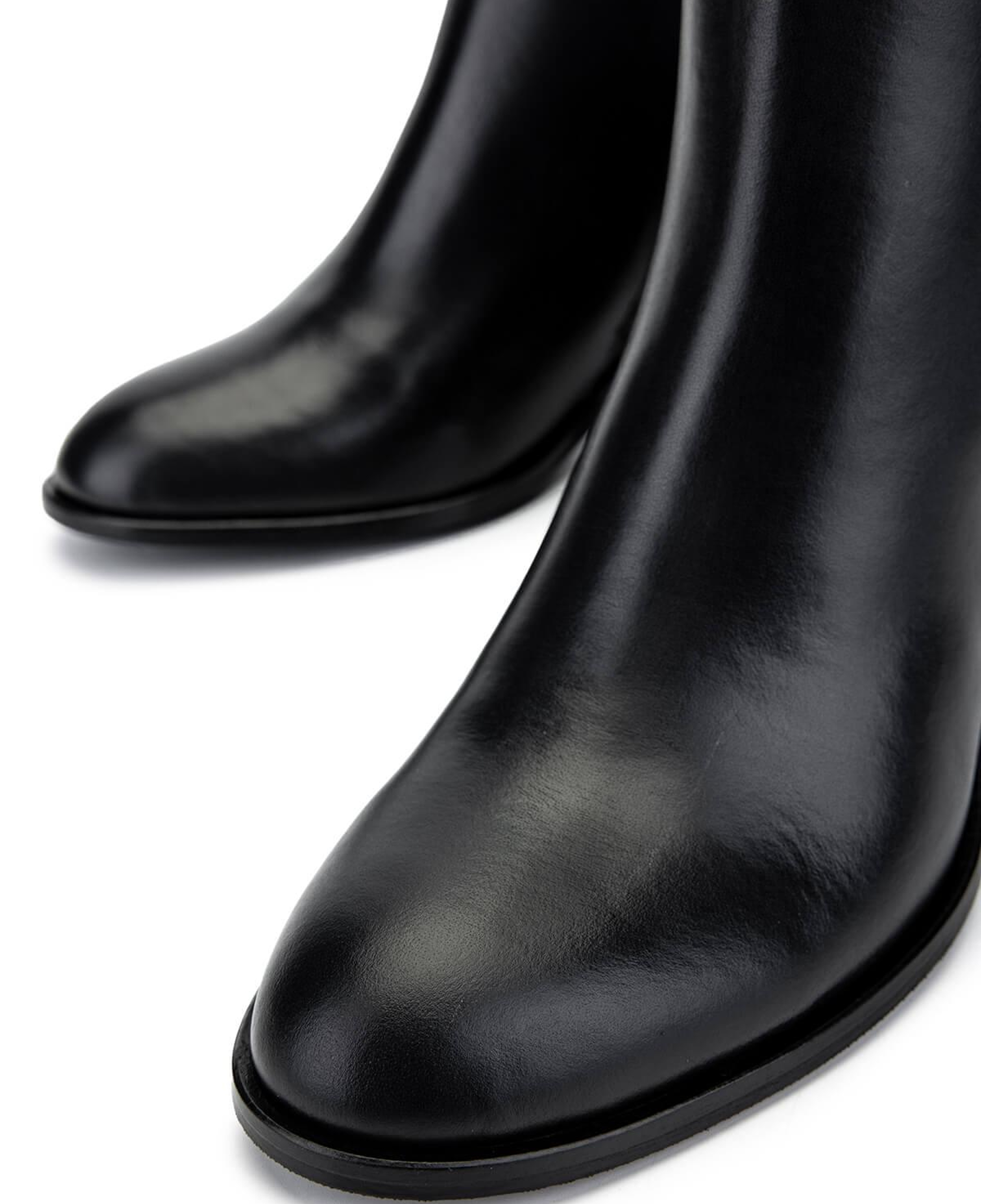 Tamer Tanca Kadın Hakiki Deri Siyah Topuklu Bot