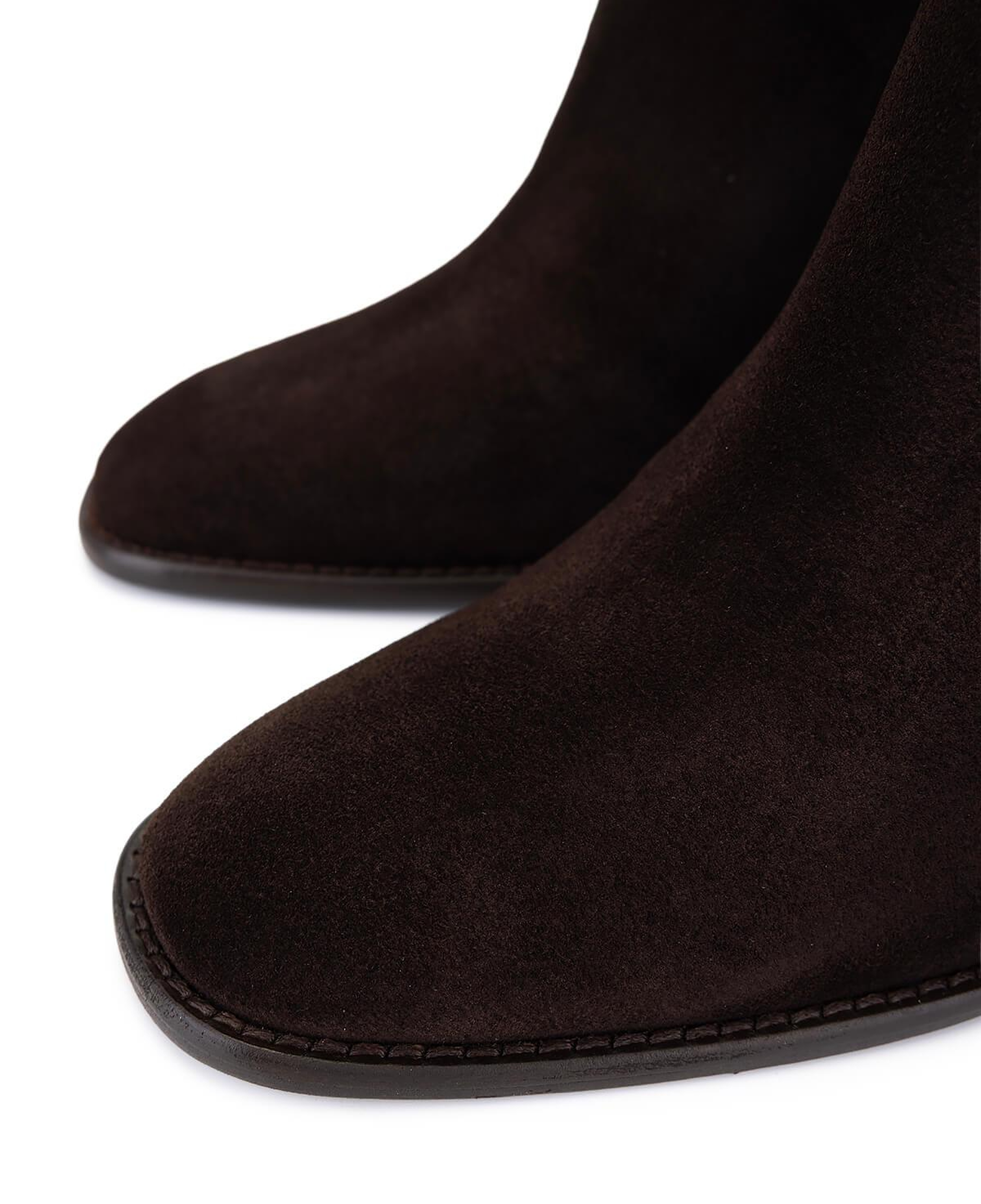 Tamer Tanca Kadın Hakiki Deri Kahverengi Süet Topuklu Bot