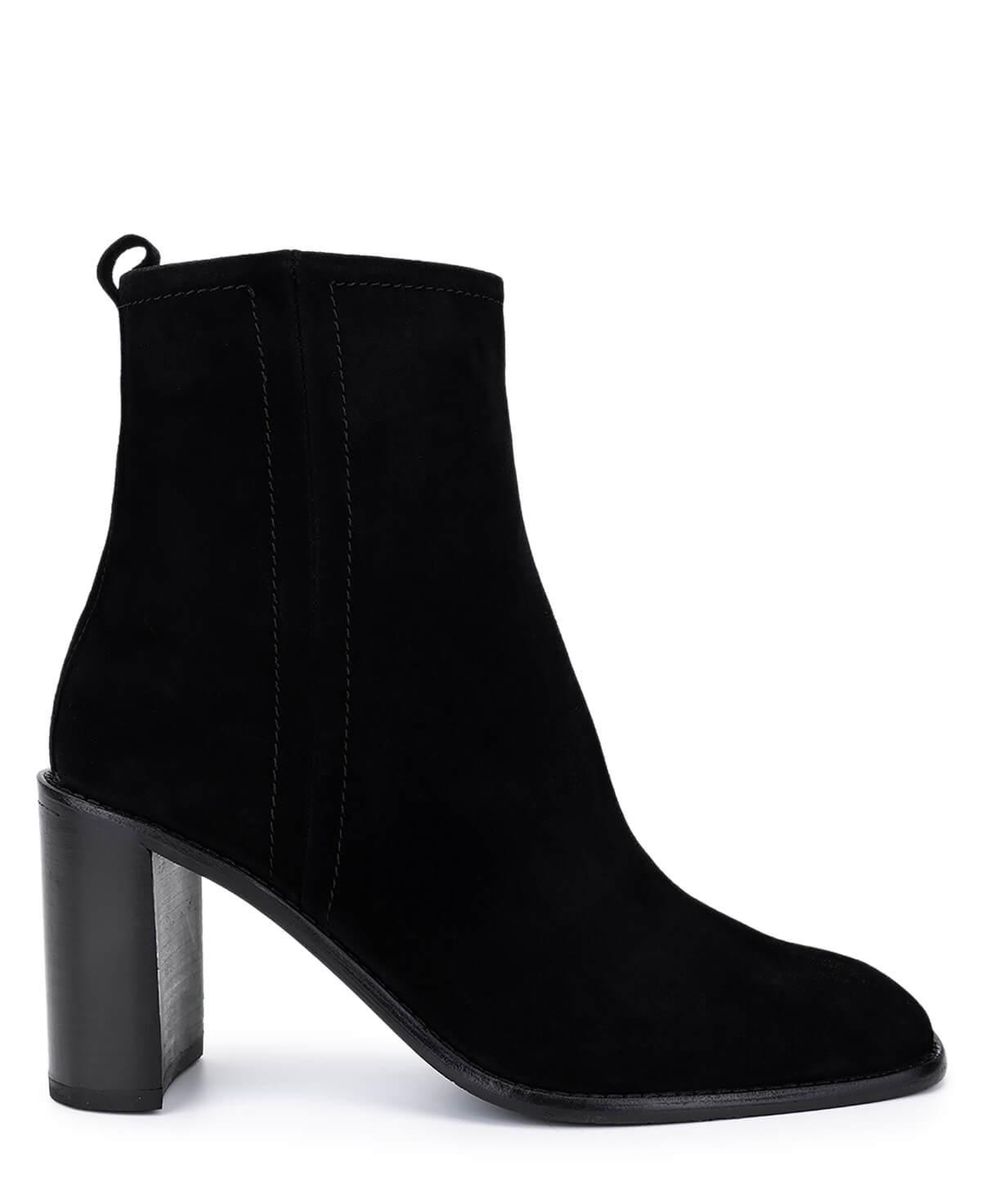 Tamer Tanca Kadın Hakiki Deri Siyah Süet Topuklu Bot