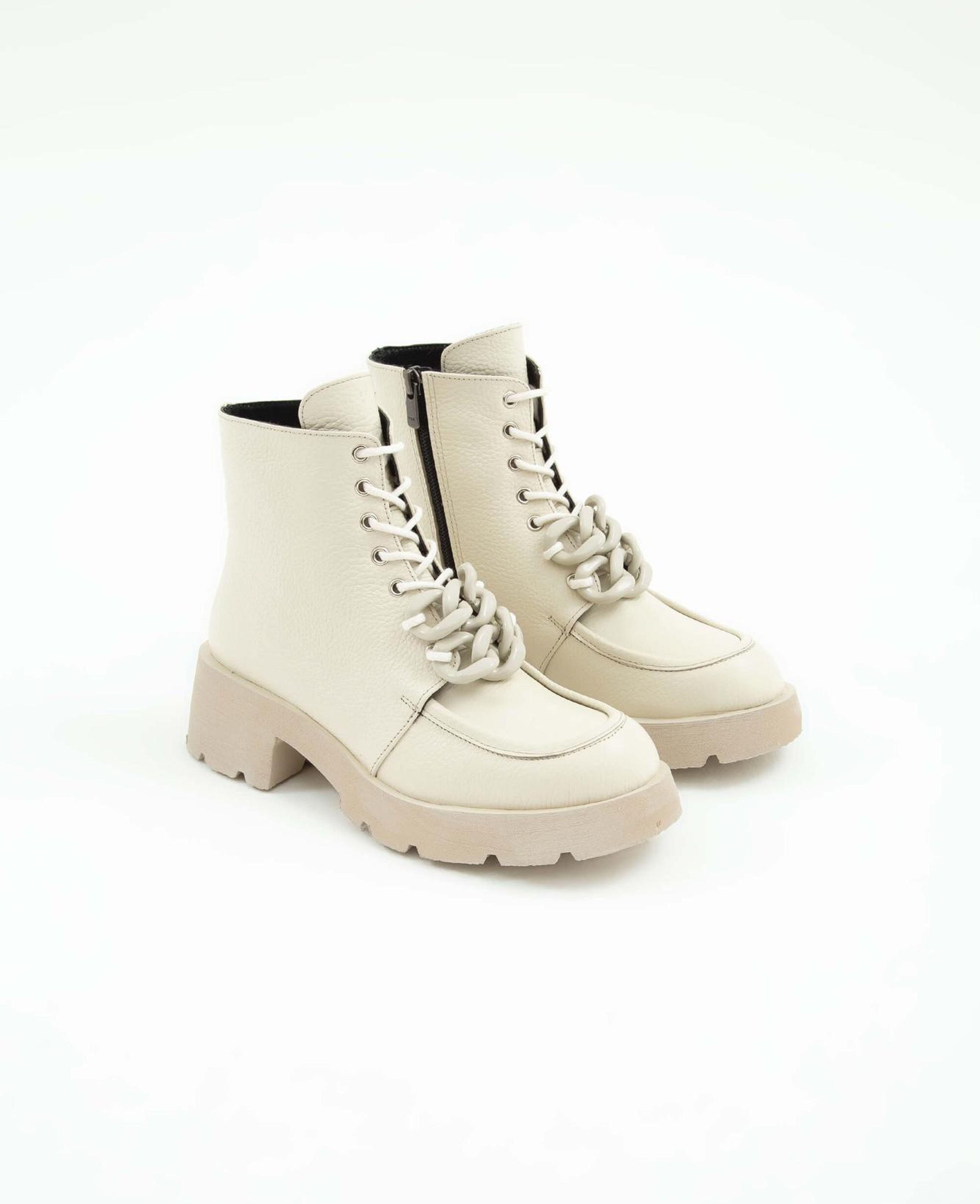 Tamer Tanca Kadın Hakiki Deri Krem Floter Casual Bot