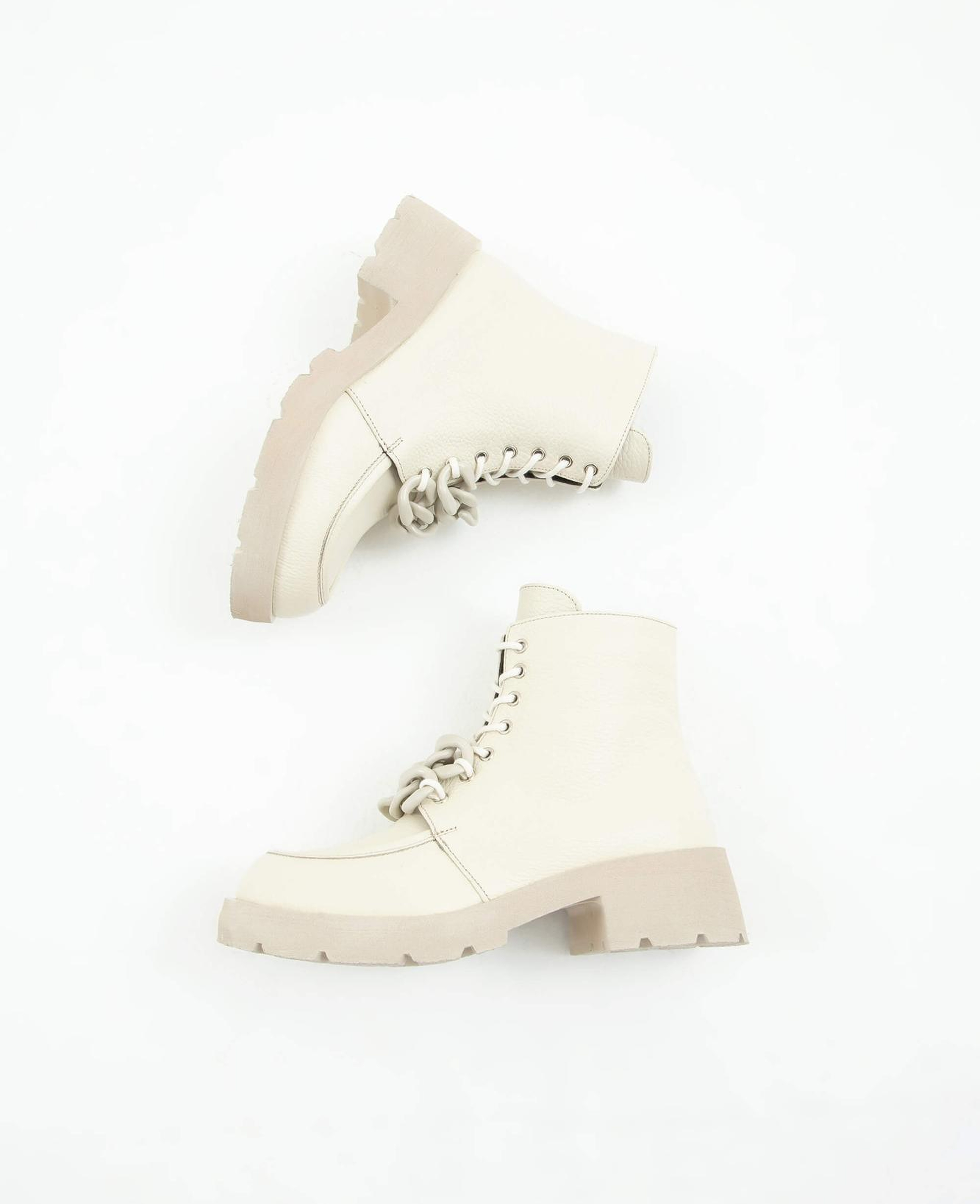 Tamer Tanca Kadın Hakiki Deri Krem Floter Casual Bot