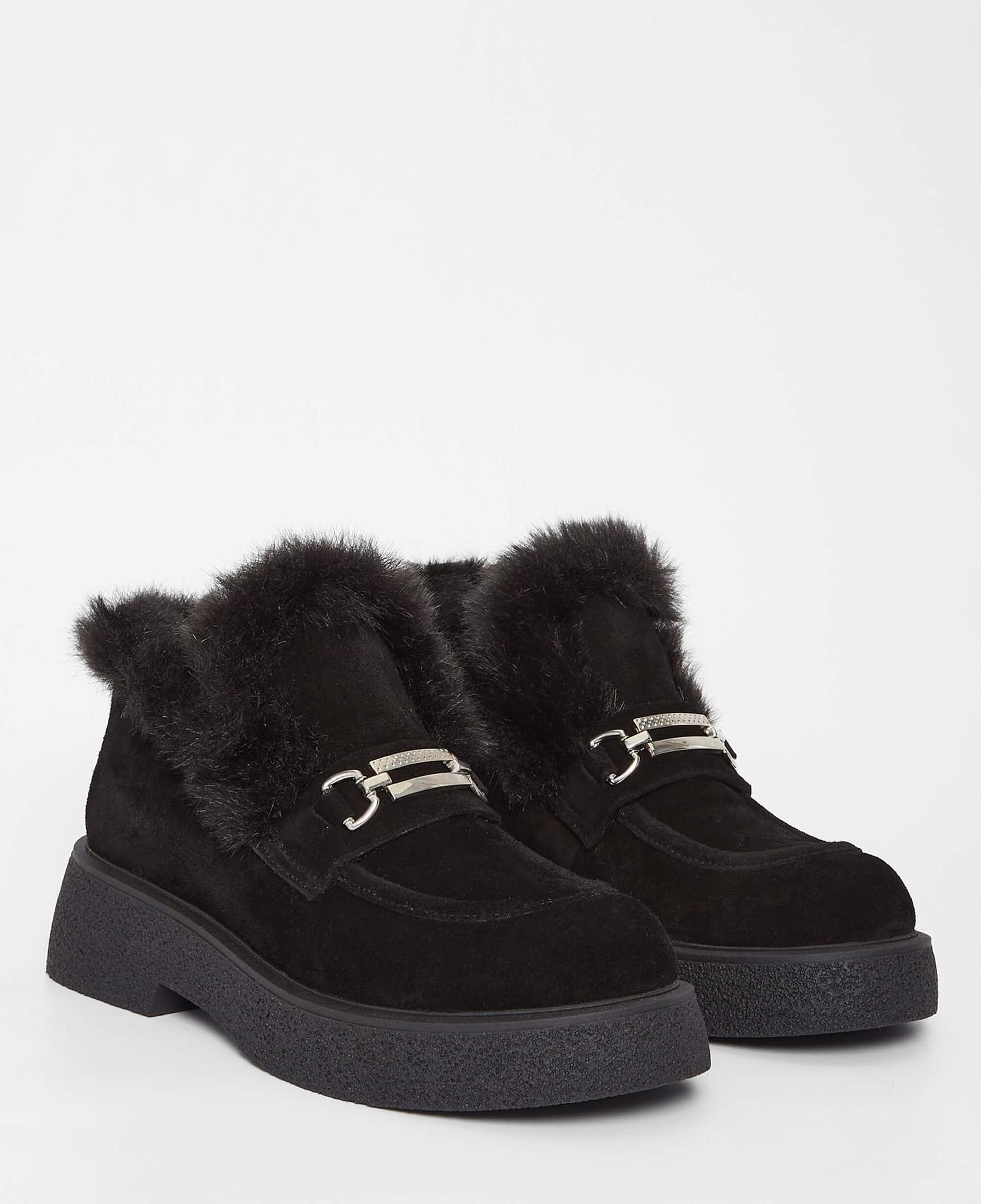 Tamer Tanca Kadın Hakiki Deri Siyah Süet Casual Bot