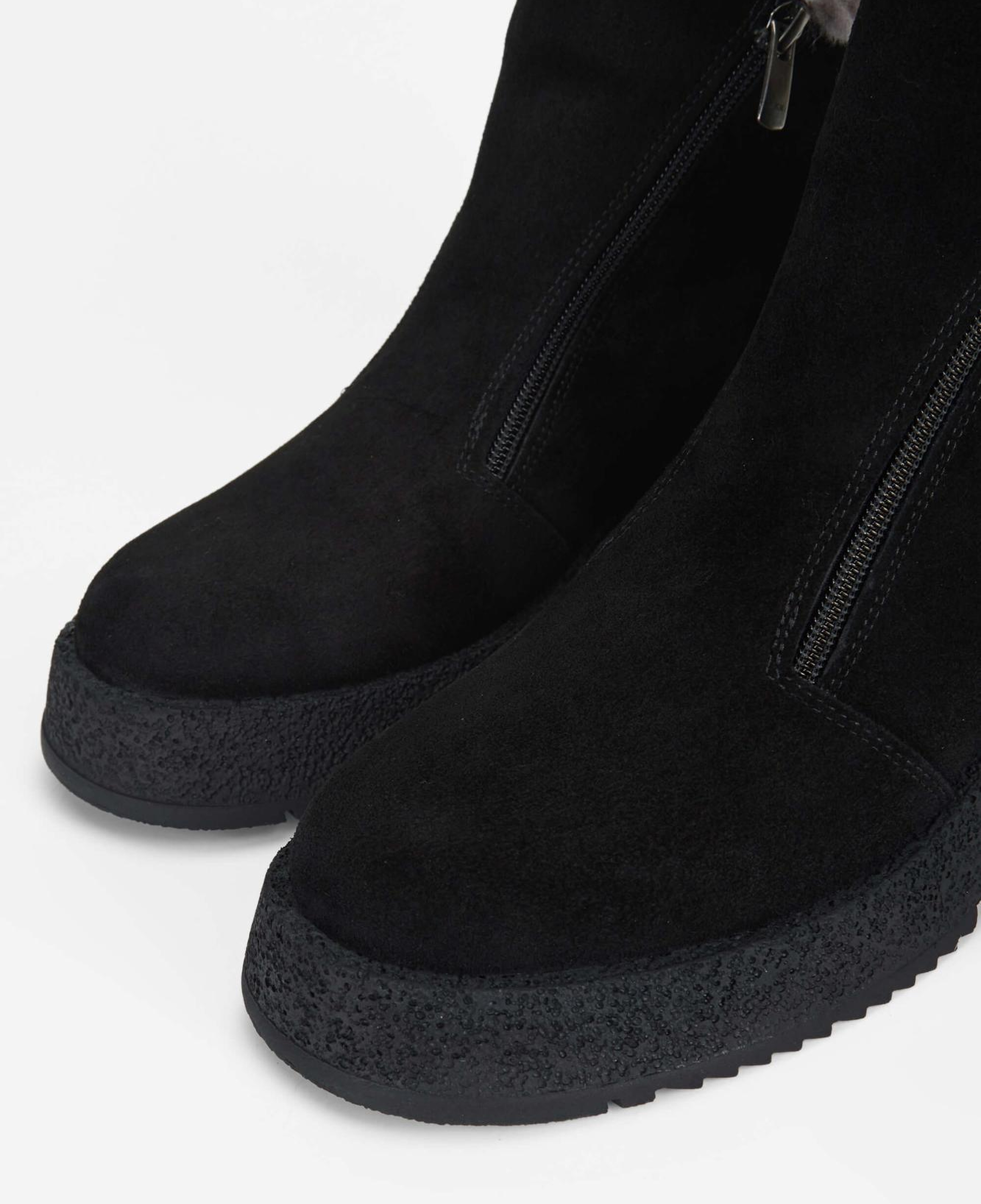 Tamer Tanca Kadın Hakiki Deri Siyah Süet Casual Bot