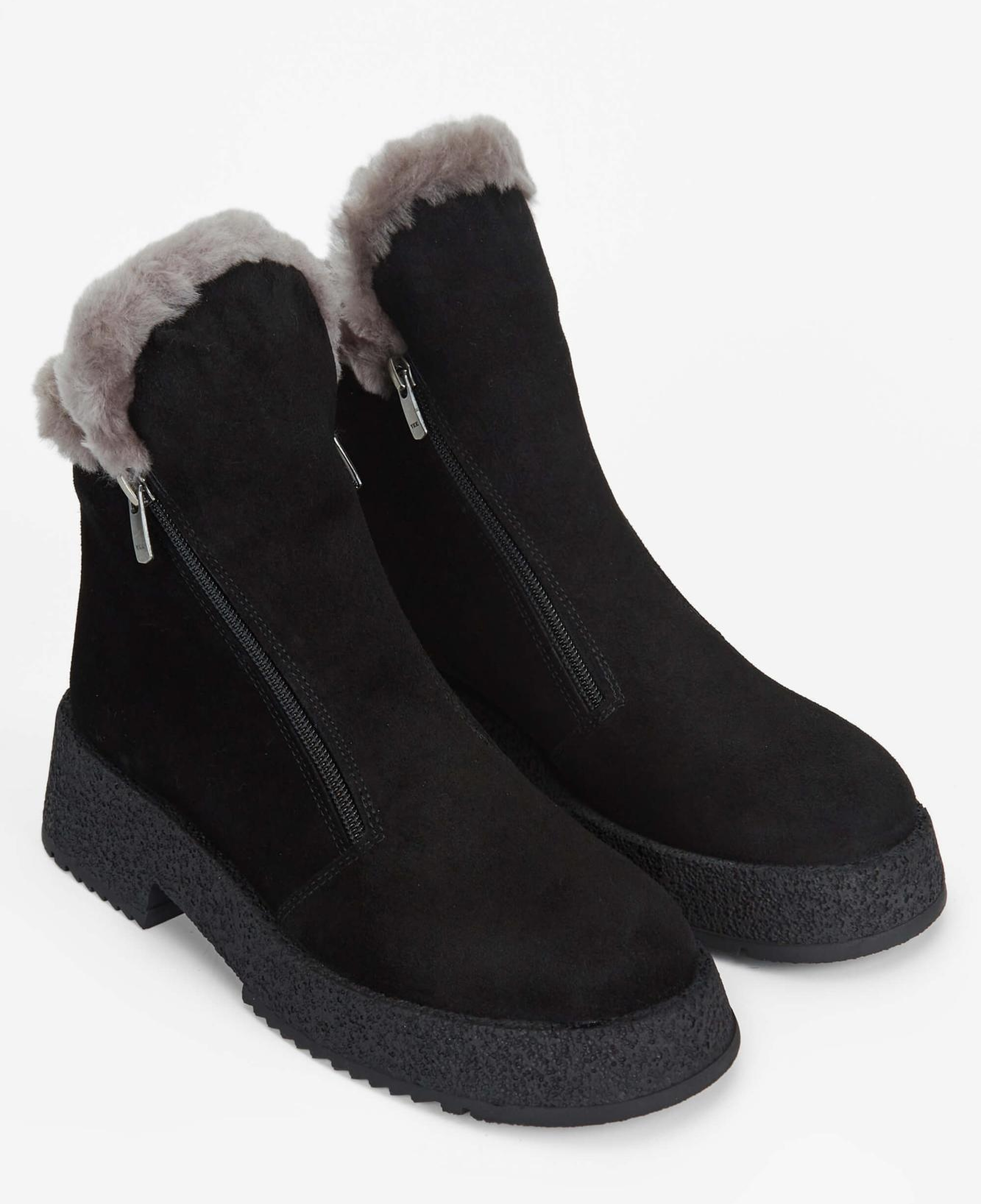 Tamer Tanca Kadın Hakiki Deri Siyah Süet Casual Bot