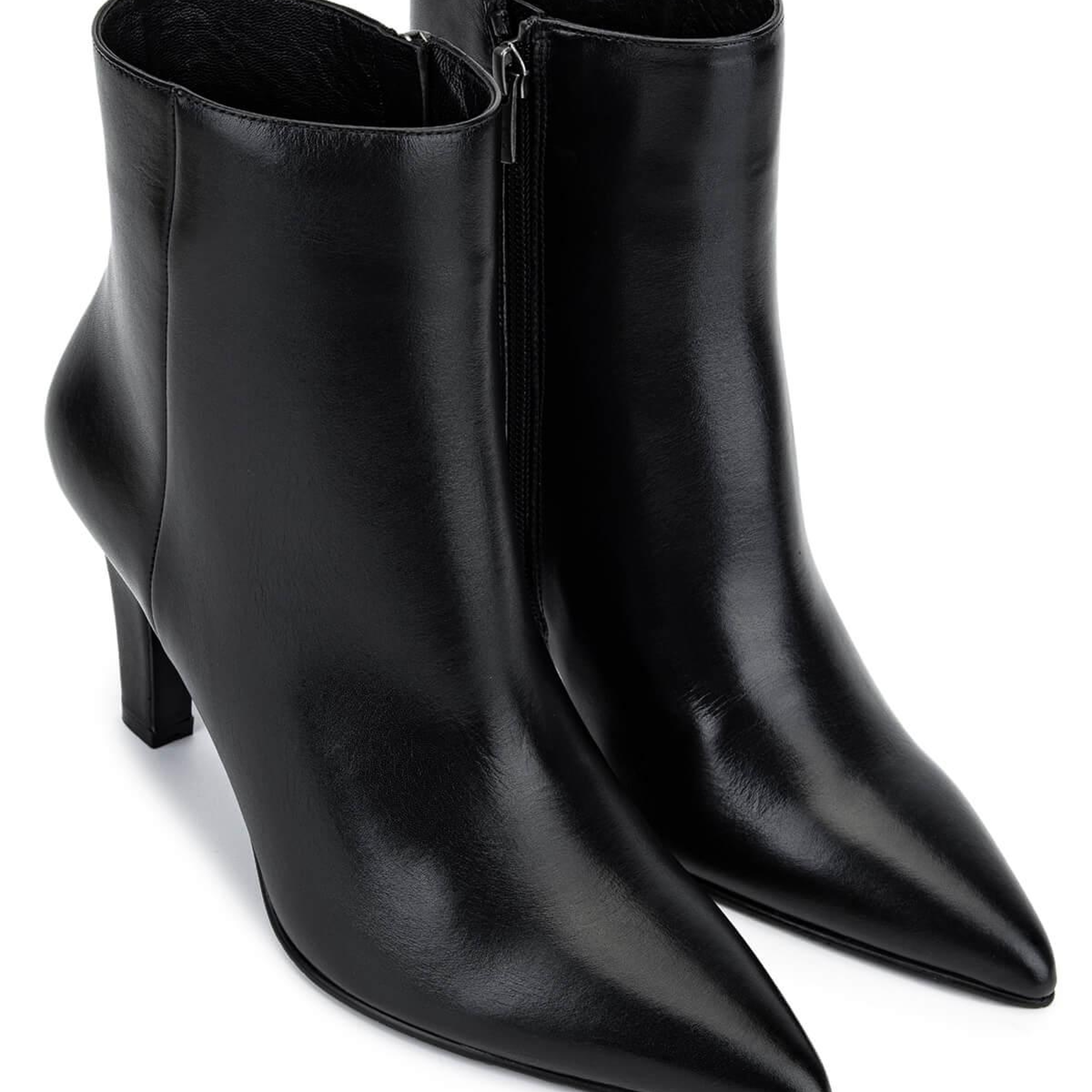 Tamer Tanca Kadın Hakiki Deri Siyah Abiye Bot