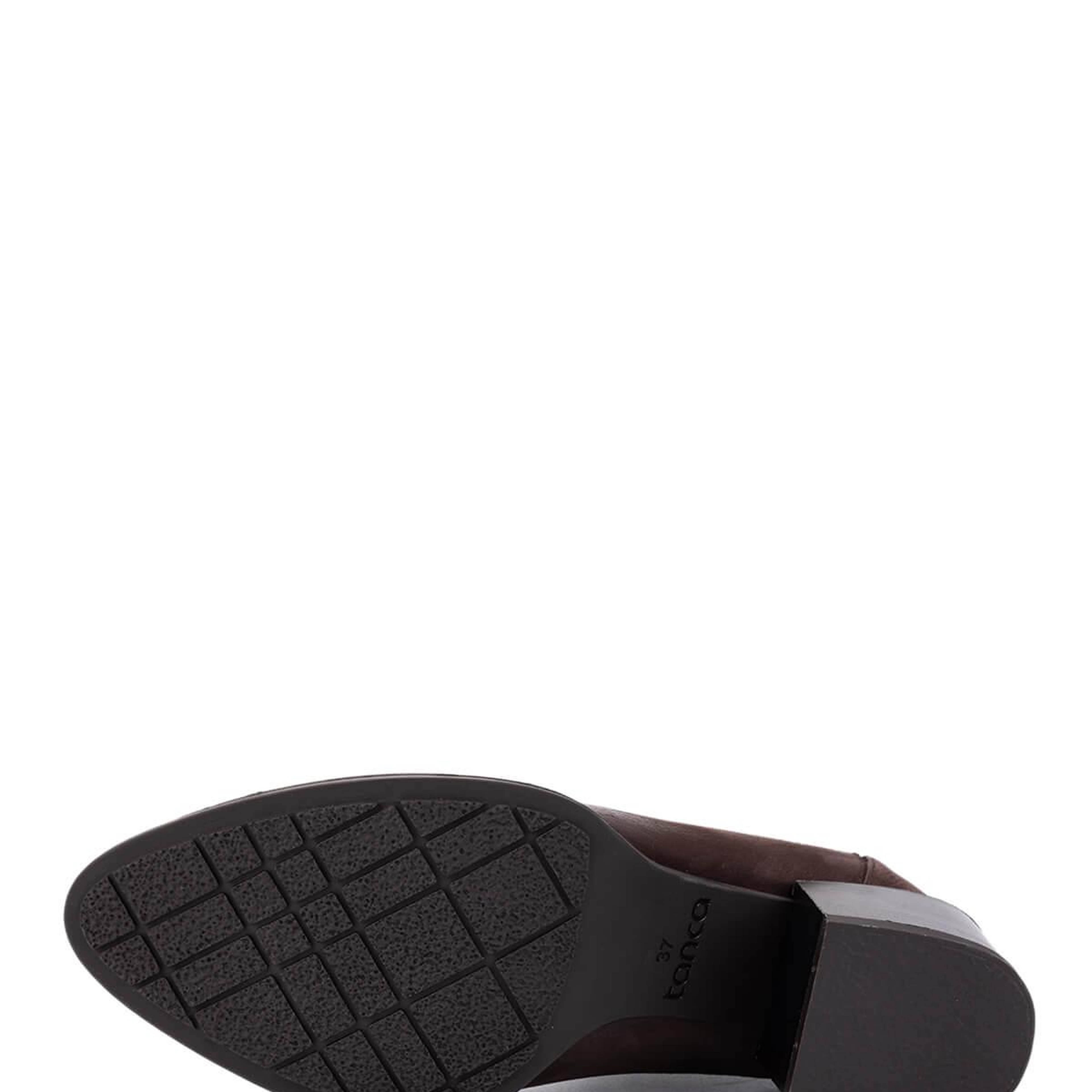 Tamer Tanca Kadın Hakiki Deri Kahverengi Nubuk Topuklu Bot