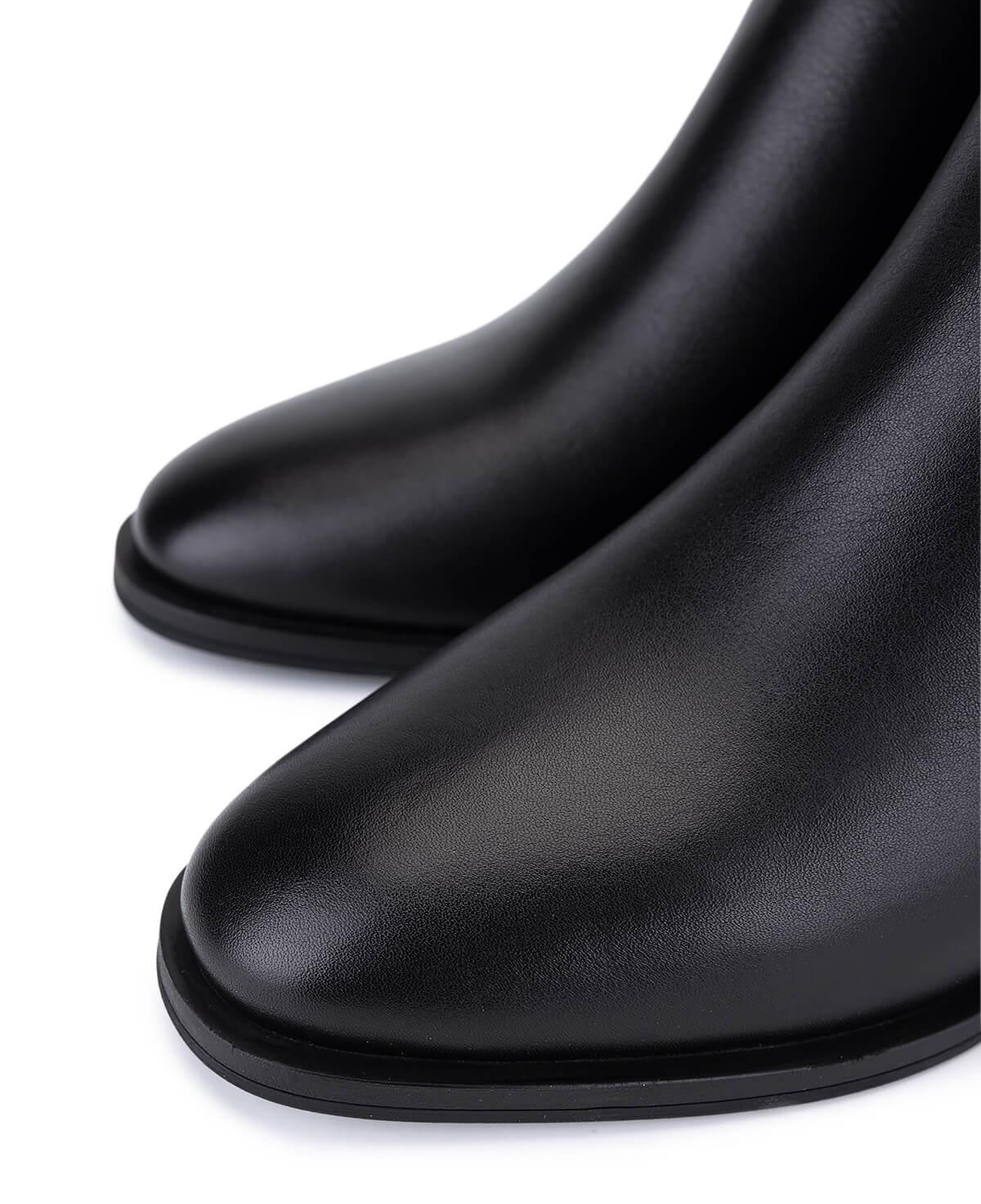 Tamer Tanca Kadın Hakiki Deri Siyah Deri Topuklu Bot