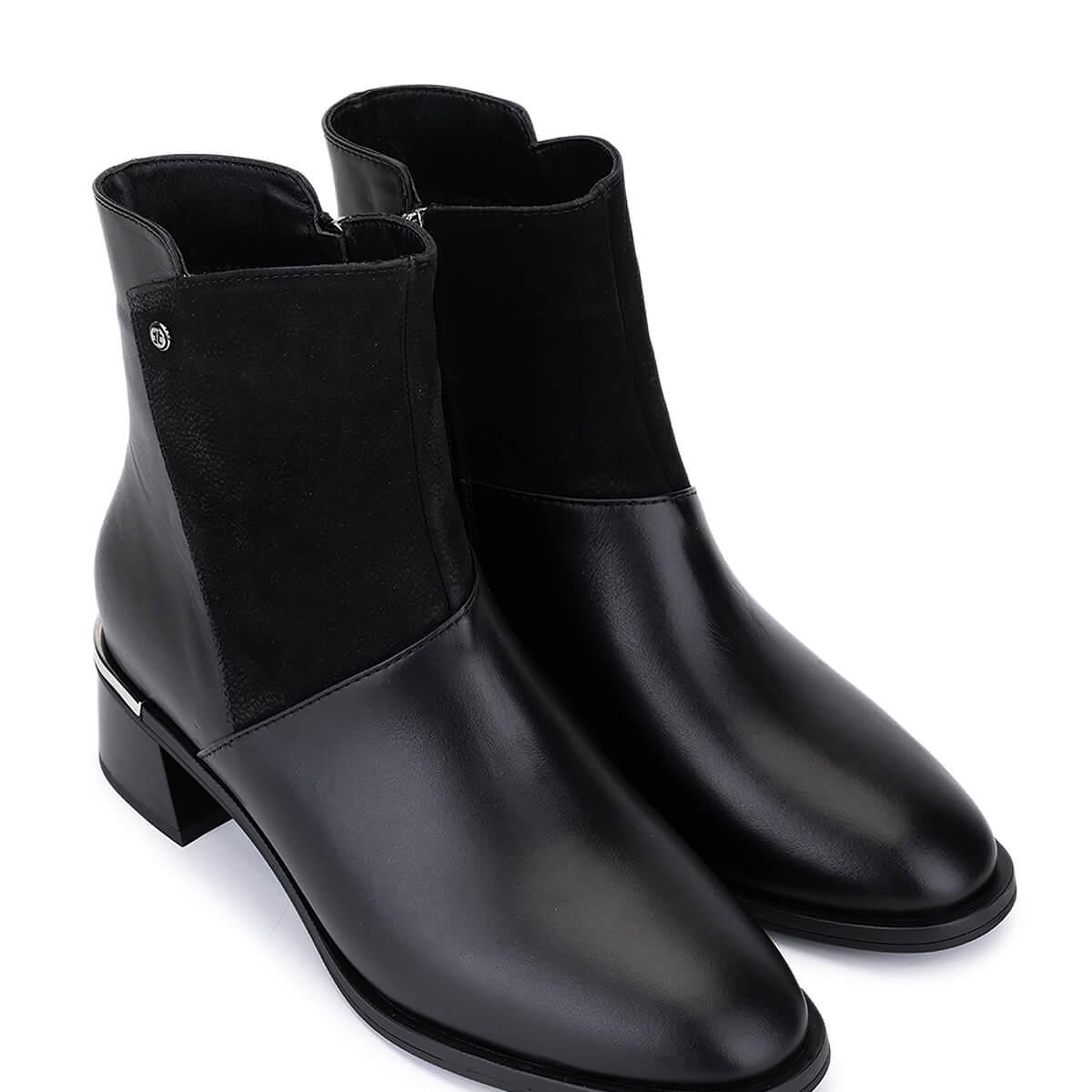 Tamer Tanca Kadın Hakiki Deri Siyah Topuklu Bot