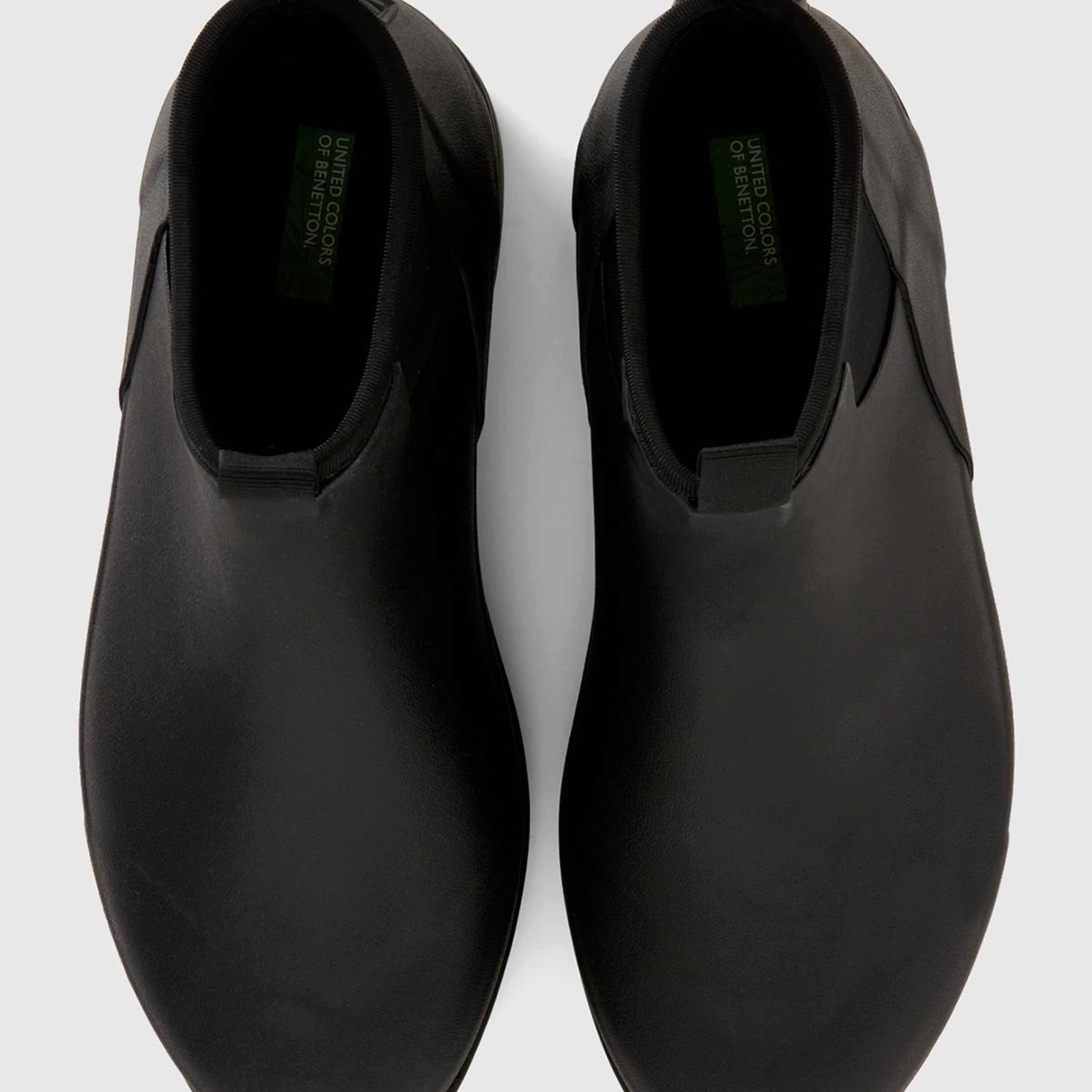 Unisex Siyah Suni Deri Yarım Bot