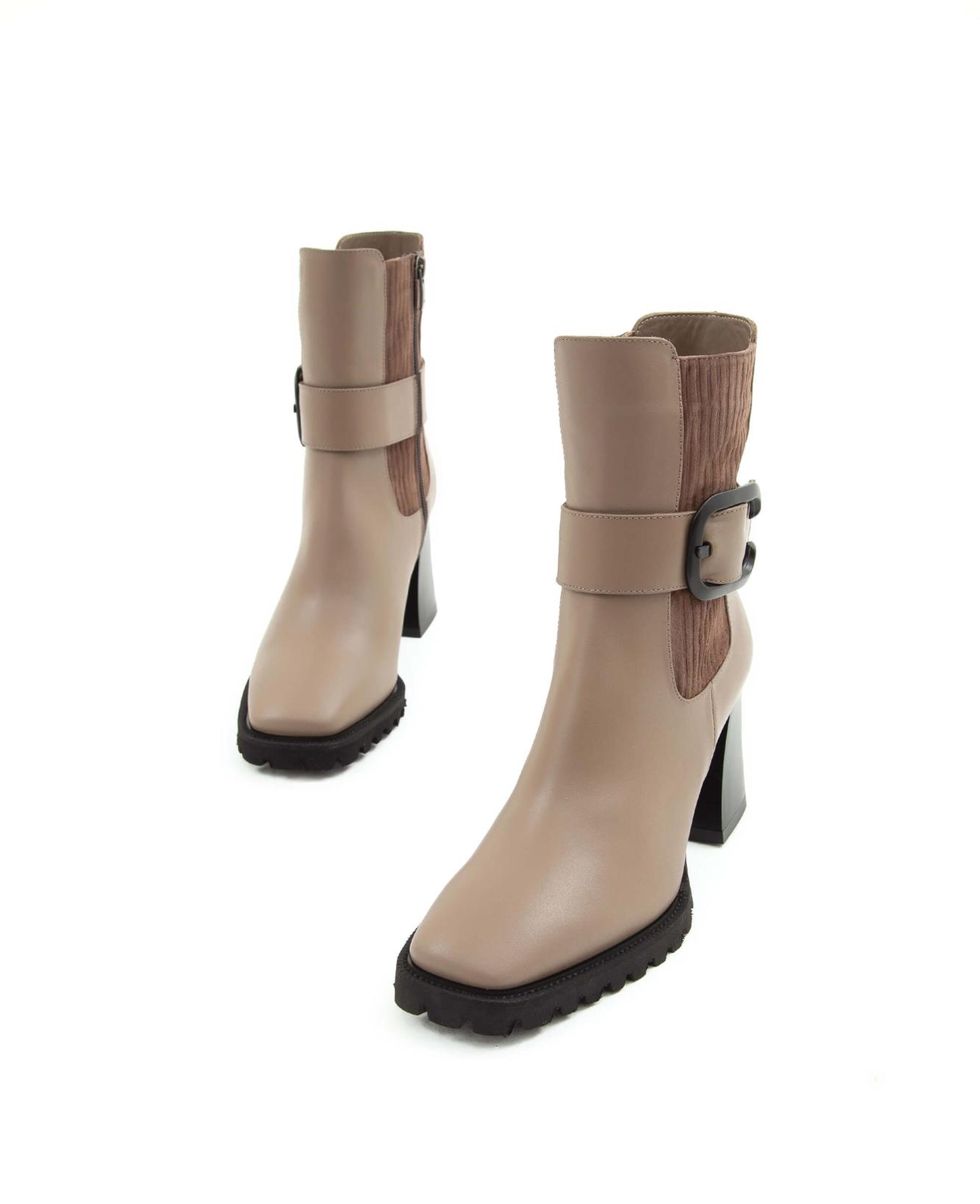 Tamer Tanca Kadın Hakiki Deri Vizon Topuklu Bot