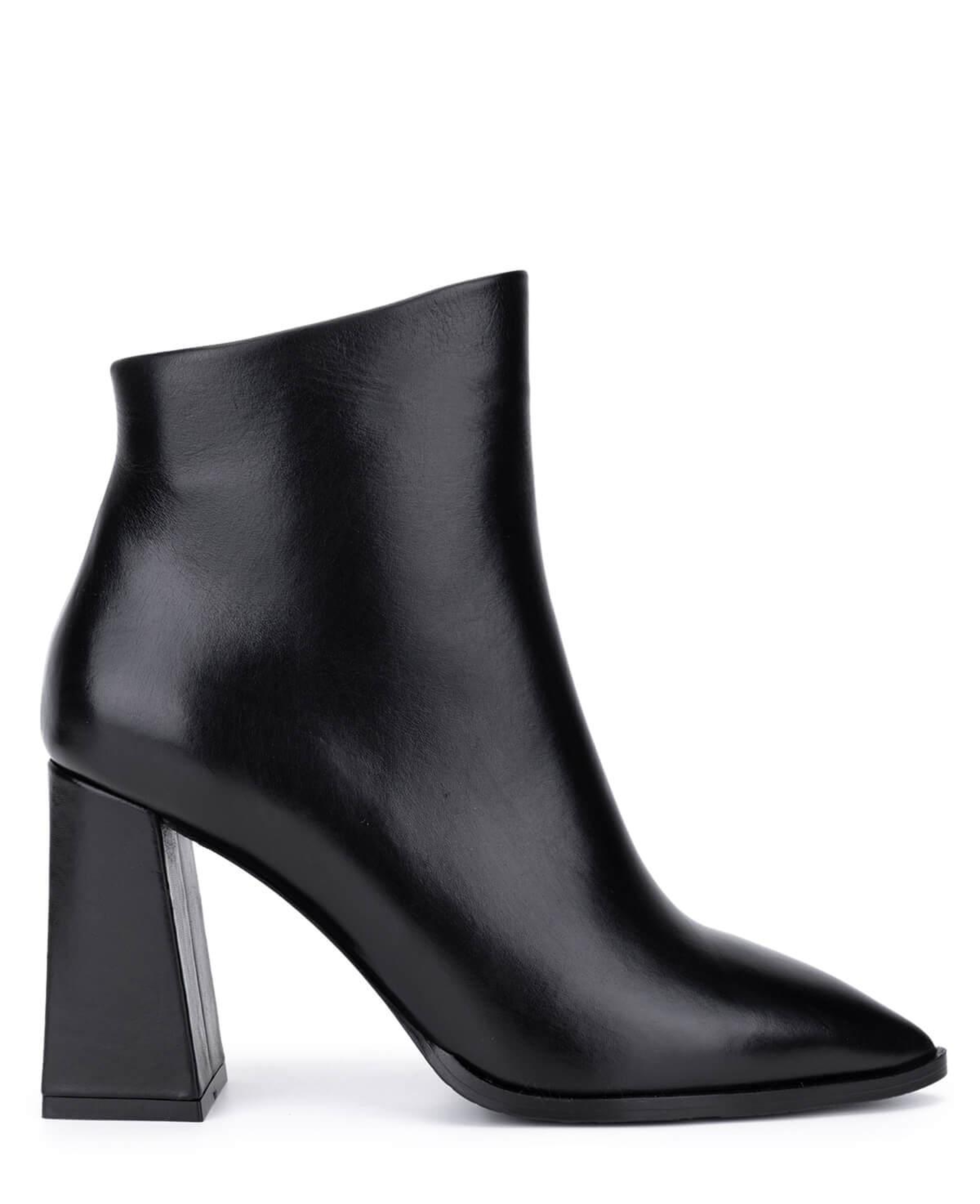 Tamer Tanca Kadın Hakiki Deri Siyah Topuklu Bot