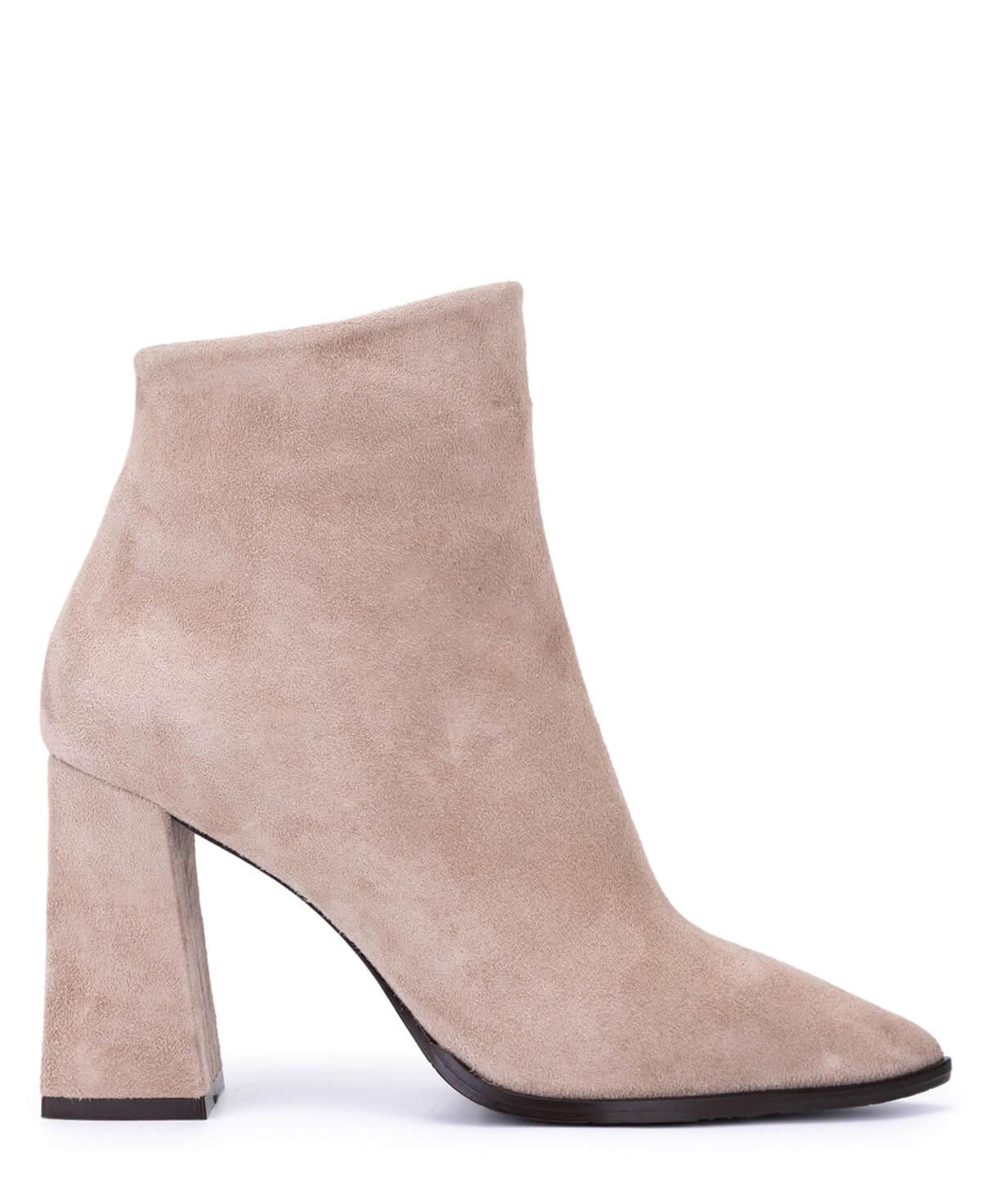 Tamer Tanca Kadın Hakiki Deri Taş Süet Topuklu Bot