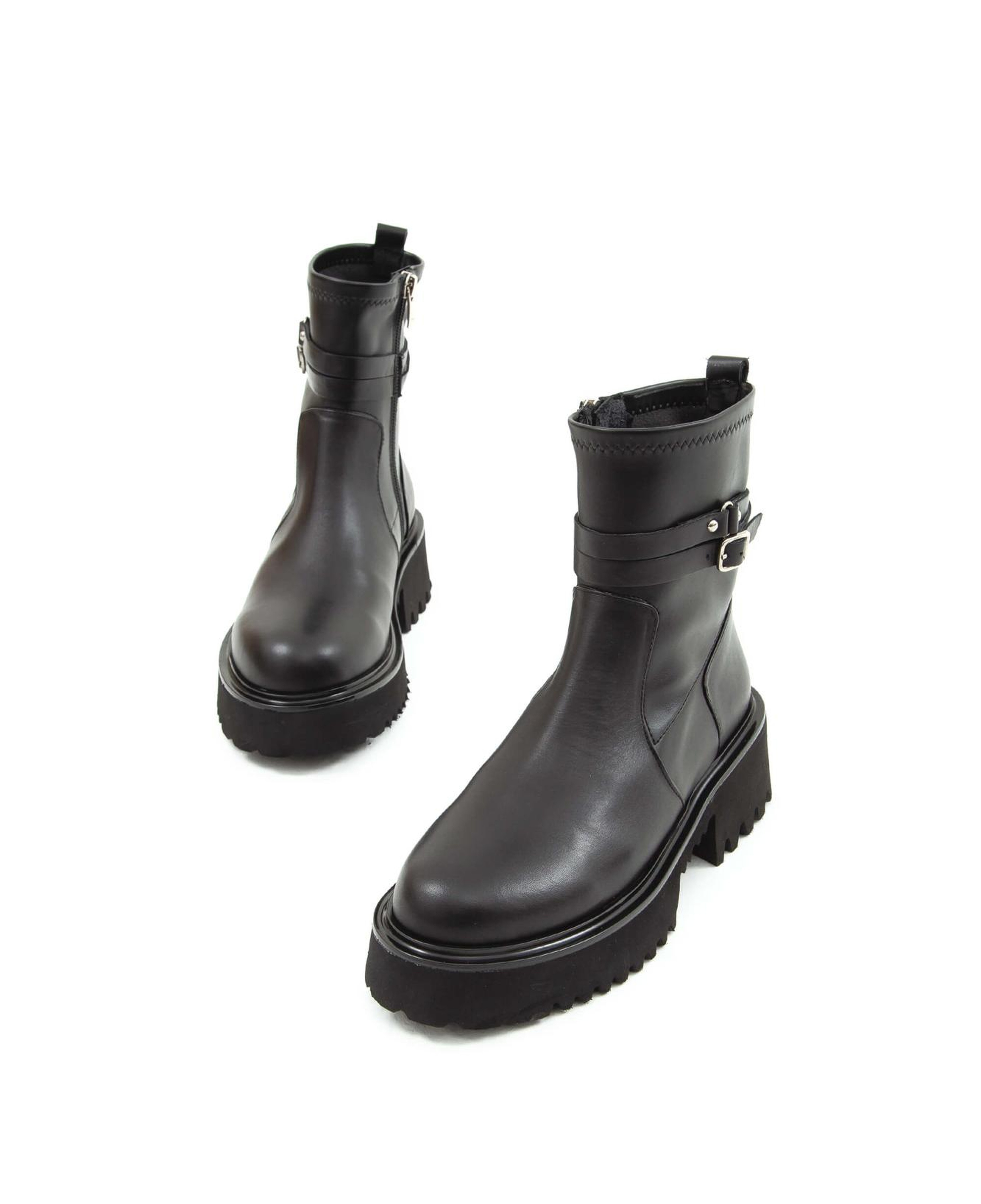 Tamer Tanca Kadın Hakiki Deri Siyah Günlük Bot