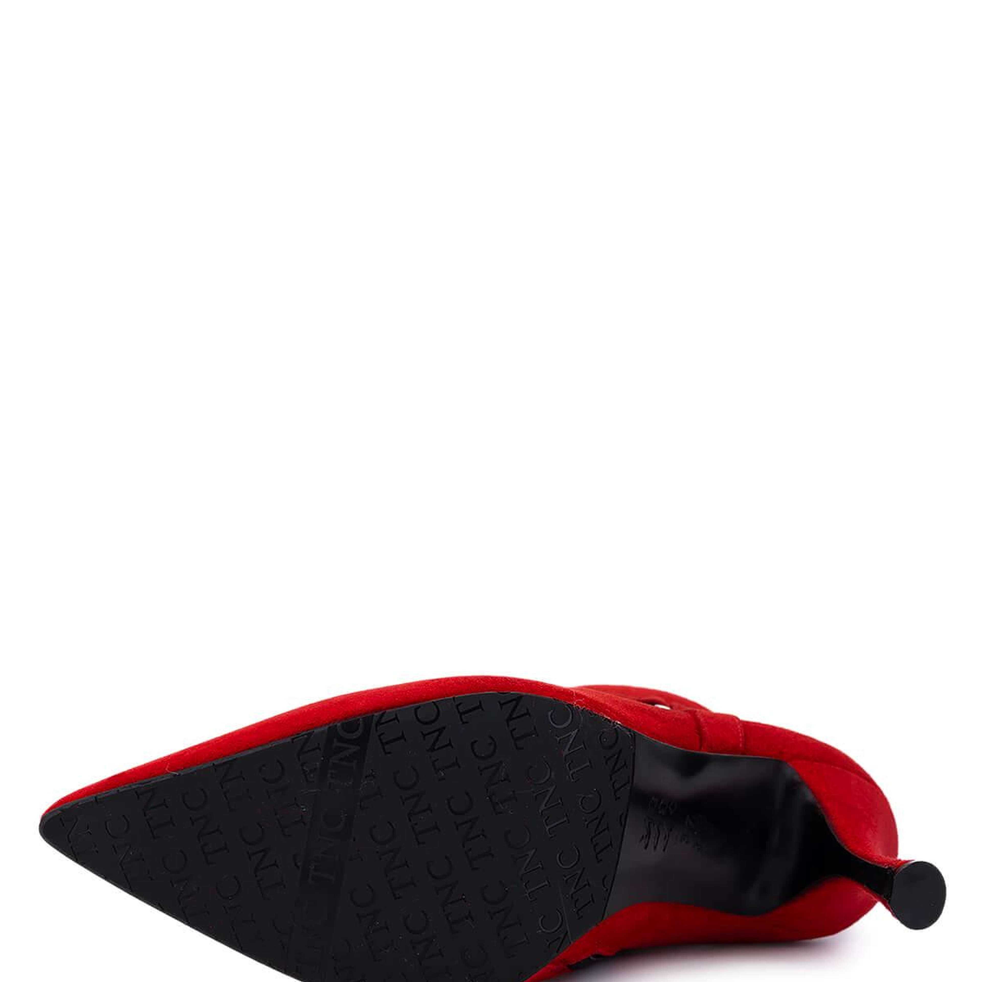 Tamer Tanca Kadın Hakiki Deri Kırmızı Süet Topuklu Bot