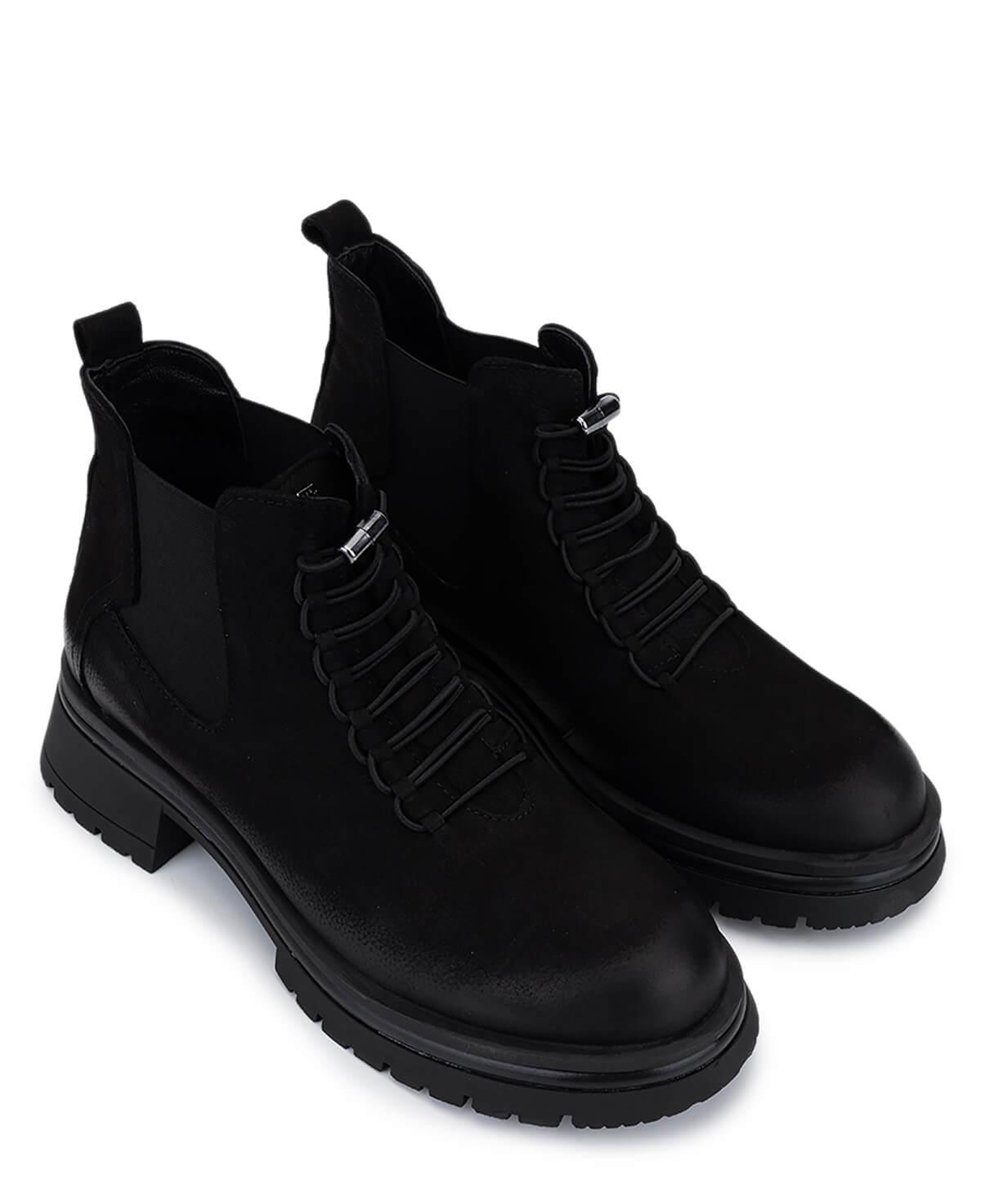 Tamer Tanca Kadın Hakiki Deri Siyah Nubuk Casual Bot