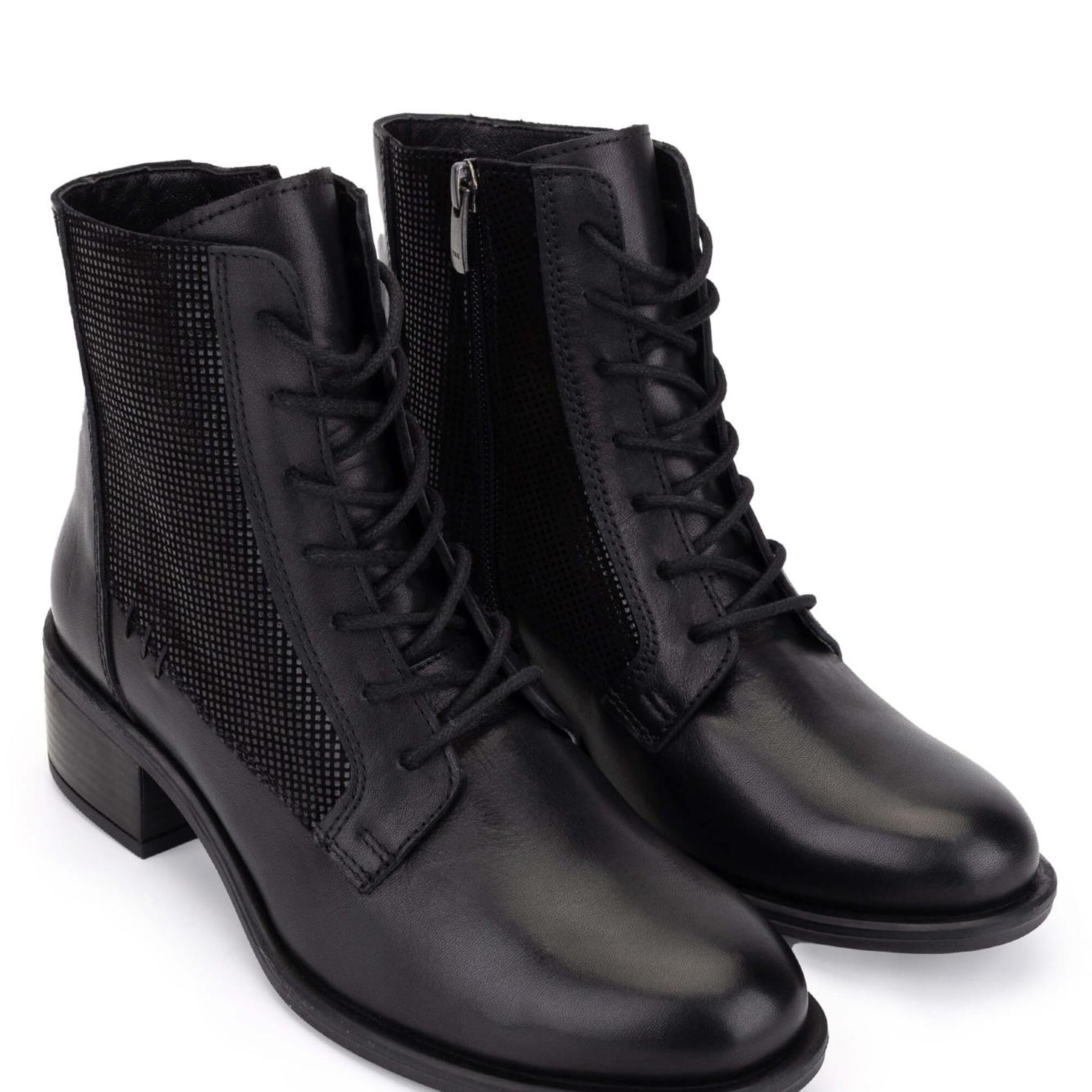 Tamer Tanca Kadın Hakiki Deri Siyah Topuklu Bot