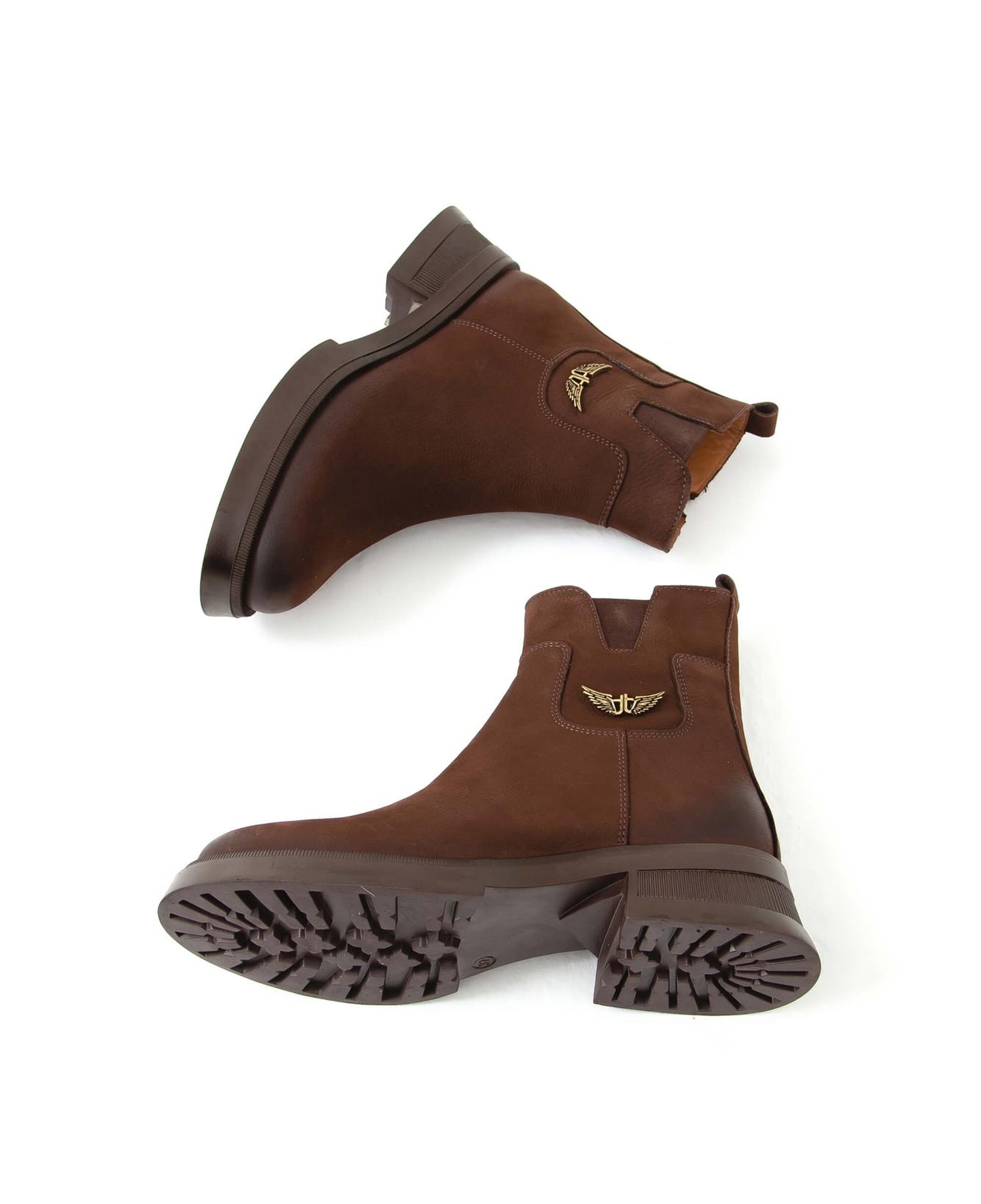 Tamer Tanca Kadın Hakiki Deri Kahverengi Nubuk Casual Bot