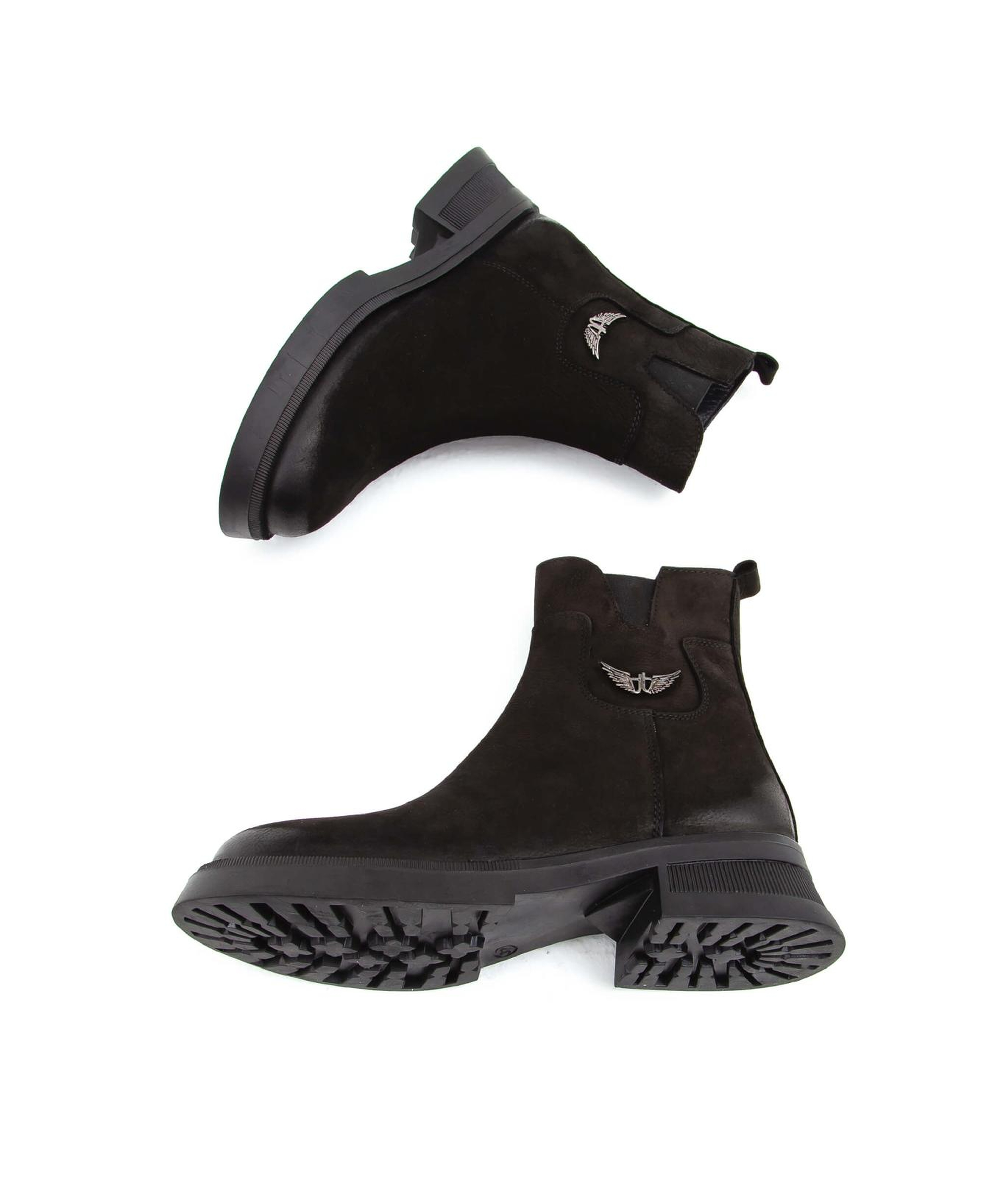 Tamer Tanca Kadın Hakiki Deri Siyah Nubuk Casual Bot