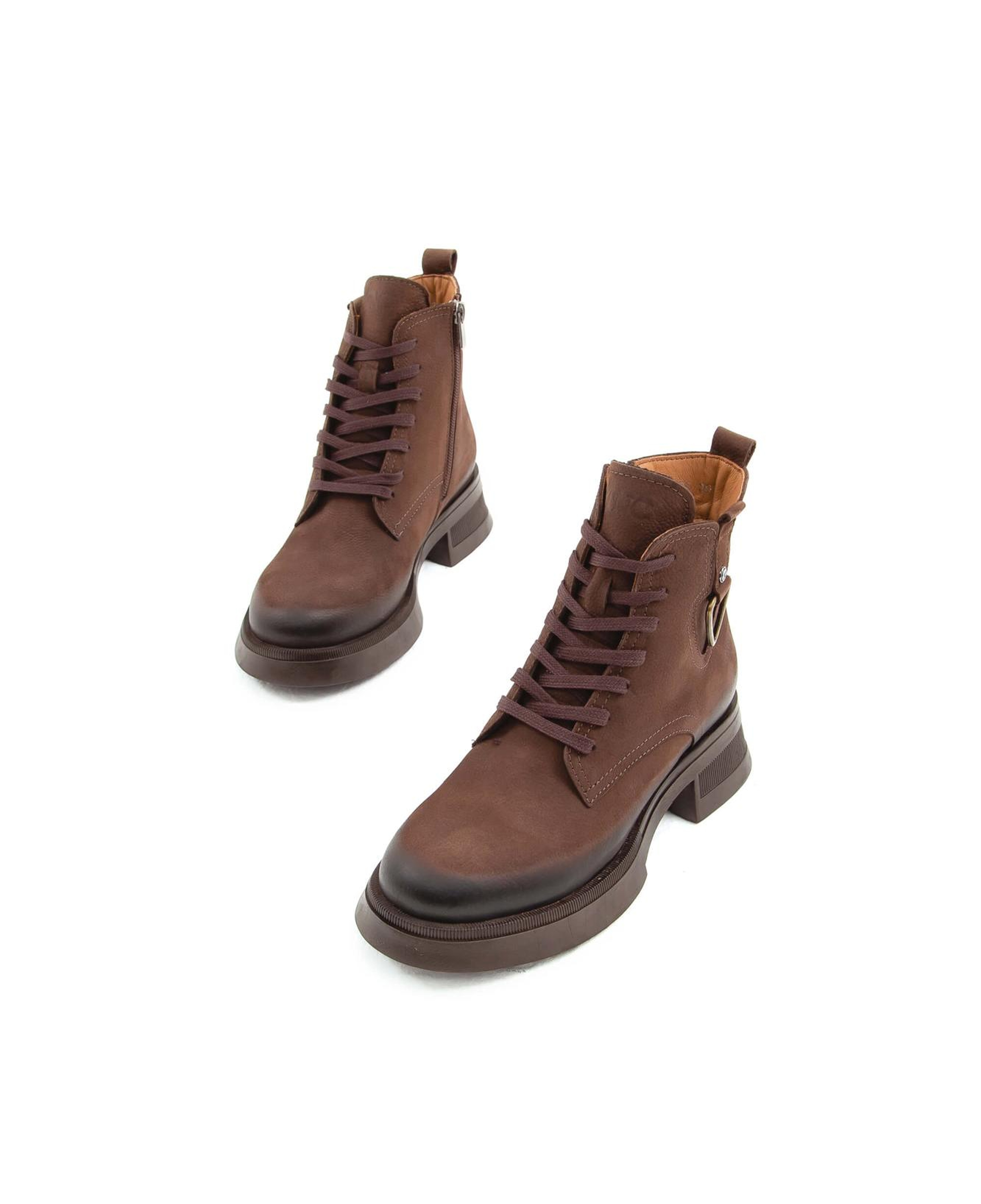 Tamer Tanca Kadın Hakiki Deri Kahverengi Nubuk Casual Bot