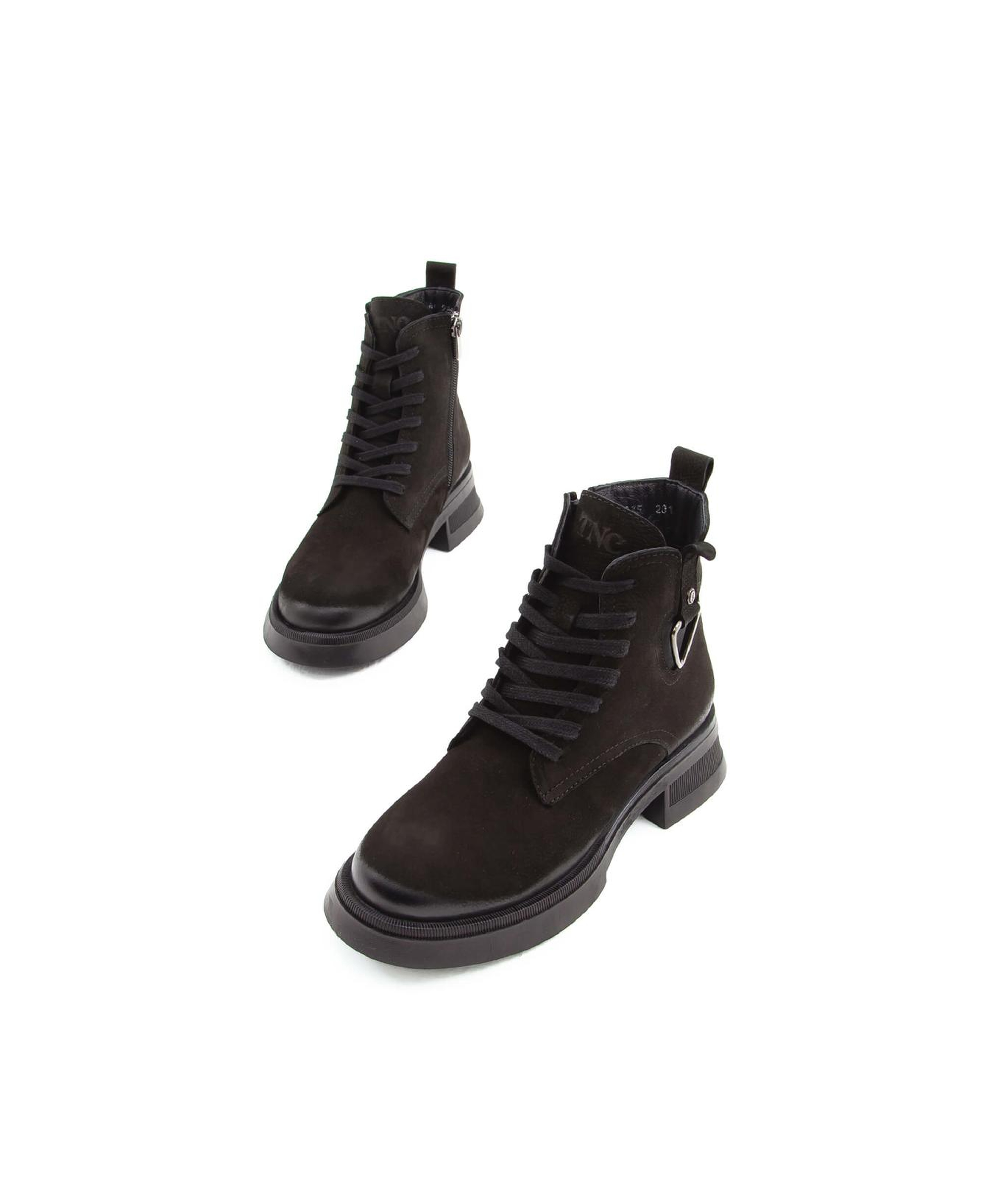 Tamer Tanca Kadın Hakiki Deri Siyah Nubuk Casual Bot