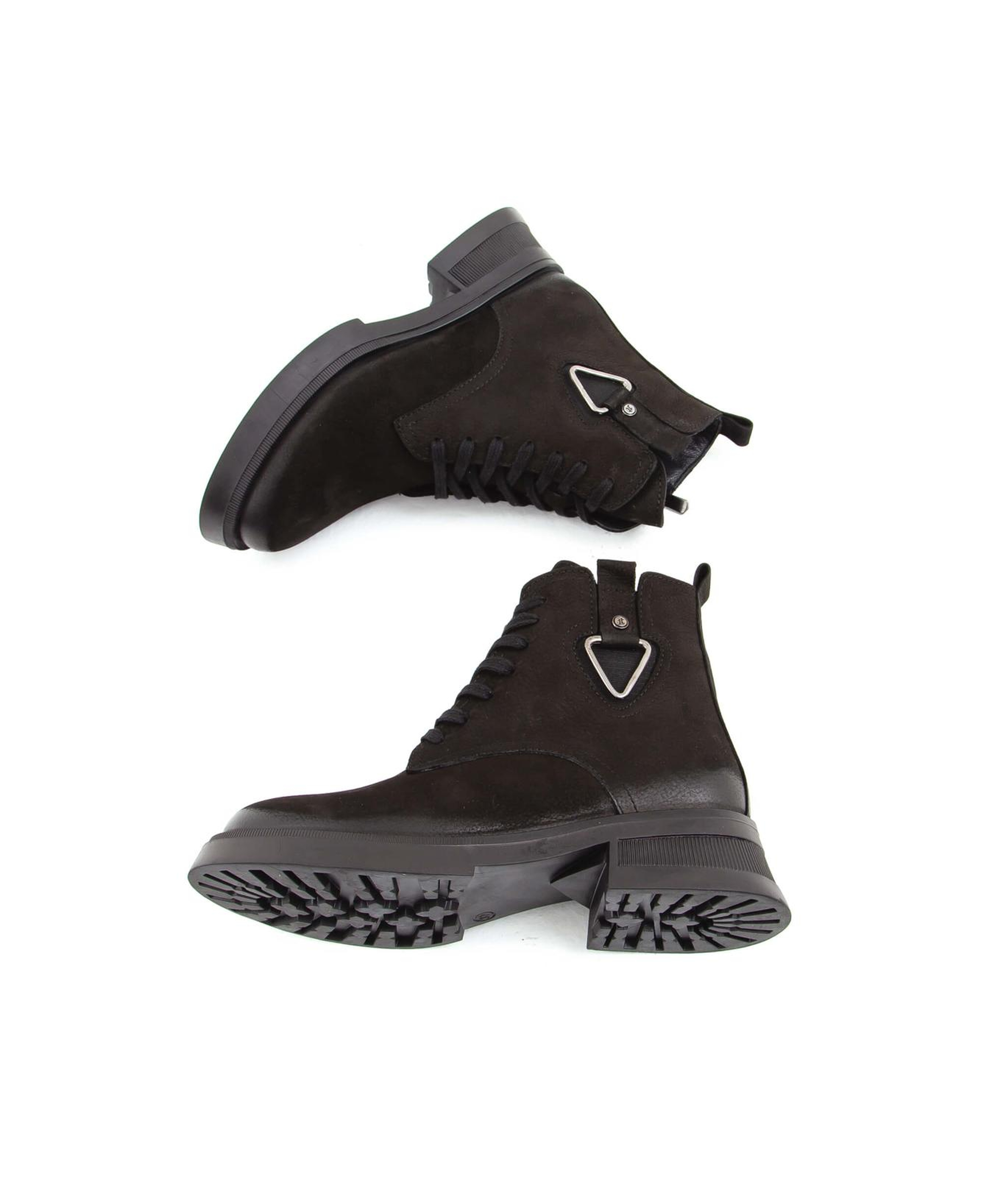 Tamer Tanca Kadın Hakiki Deri Siyah Nubuk Casual Bot