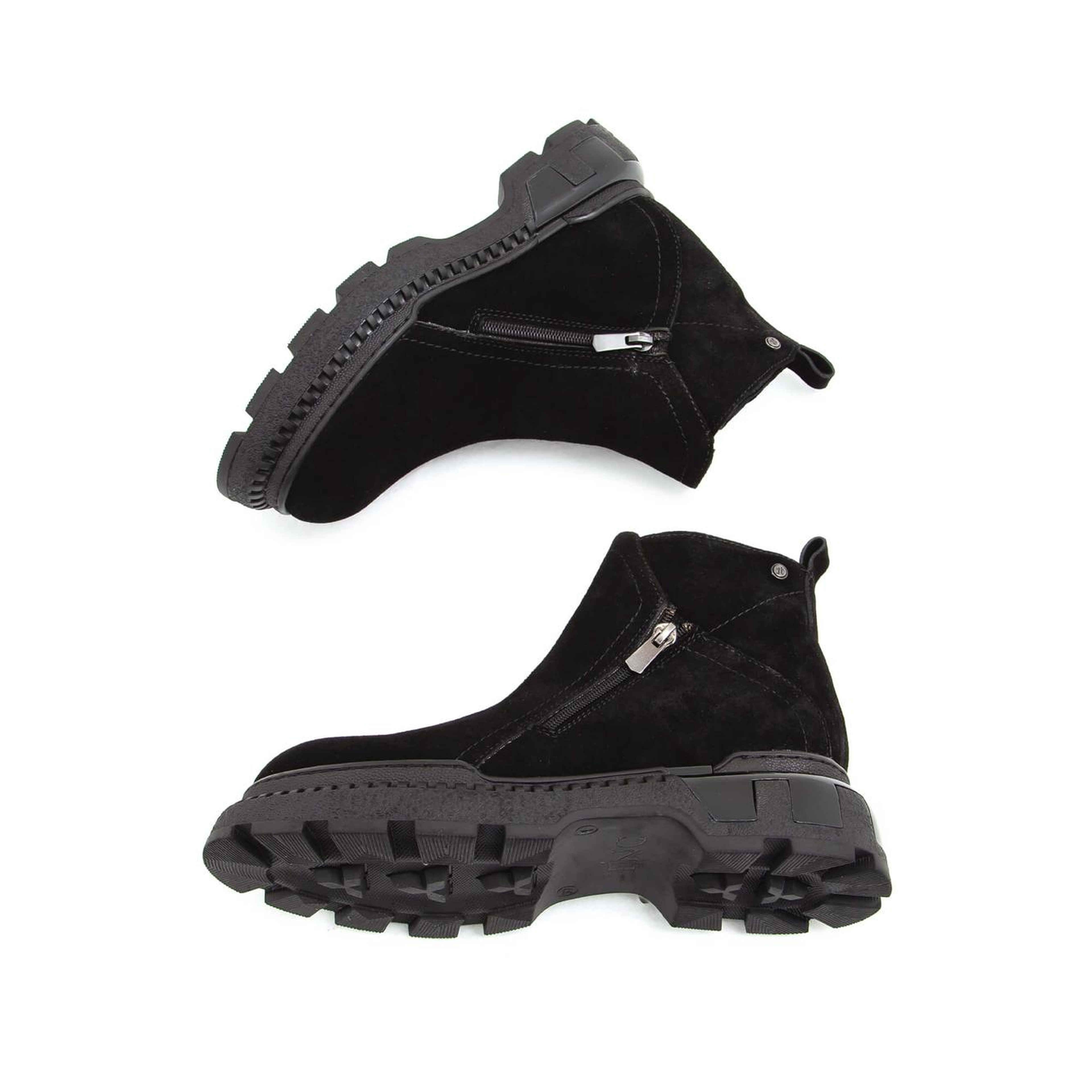 Tamer Tanca Kadın Hakiki Deri Siyah Süet Bot