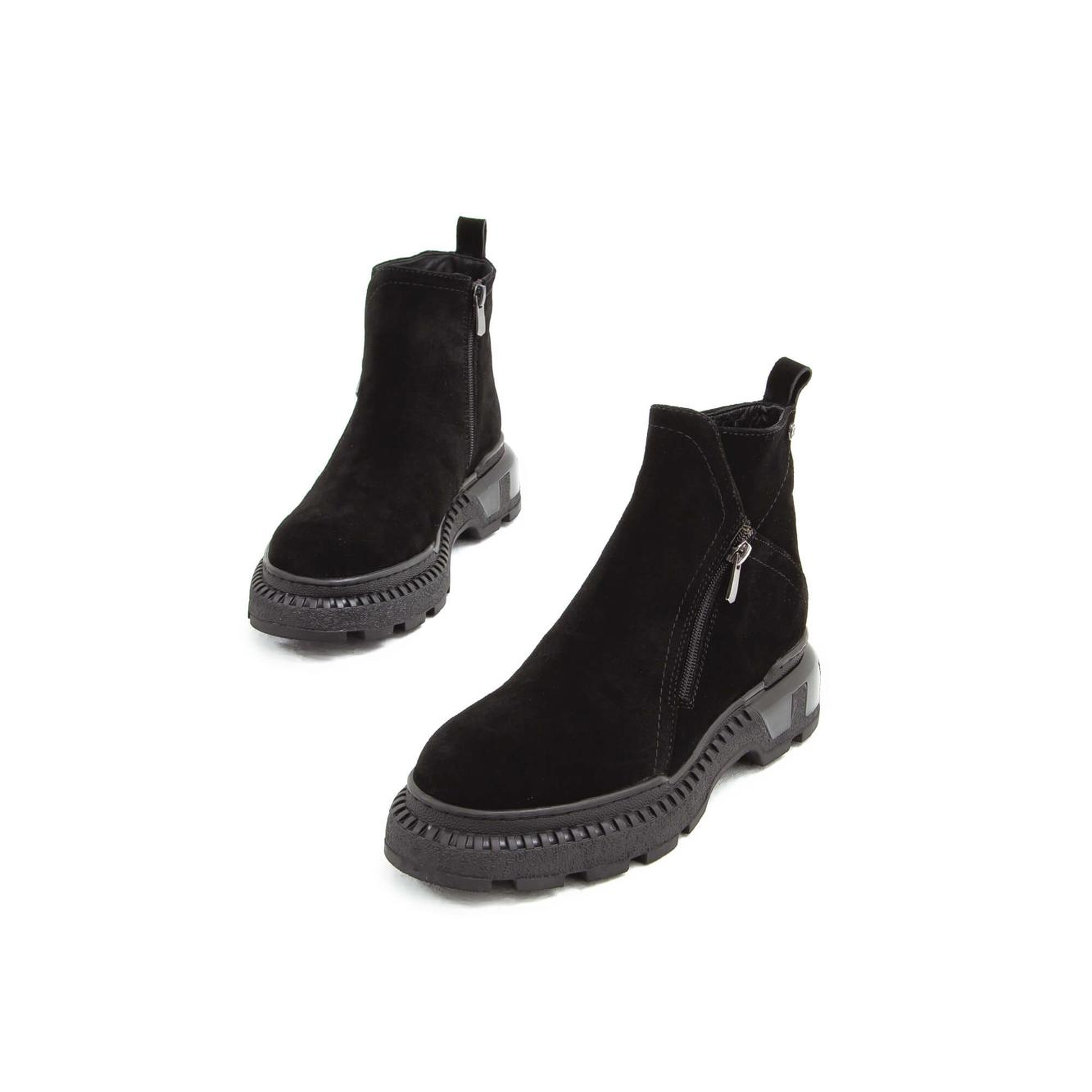 Tamer Tanca Kadın Hakiki Deri Siyah Süet Bot