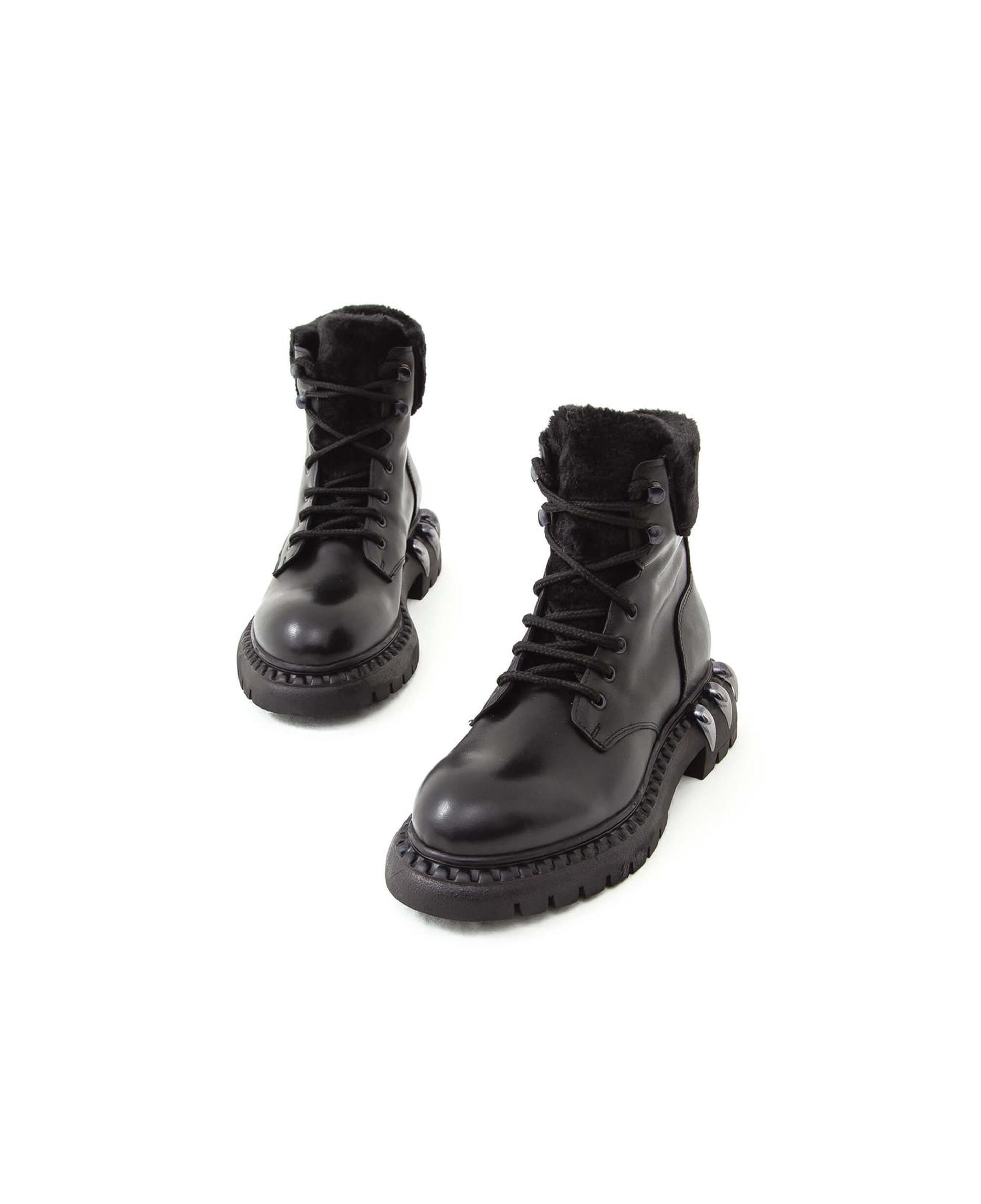 Tamer Tanca Kadın Hakiki Deri Siyah Bot