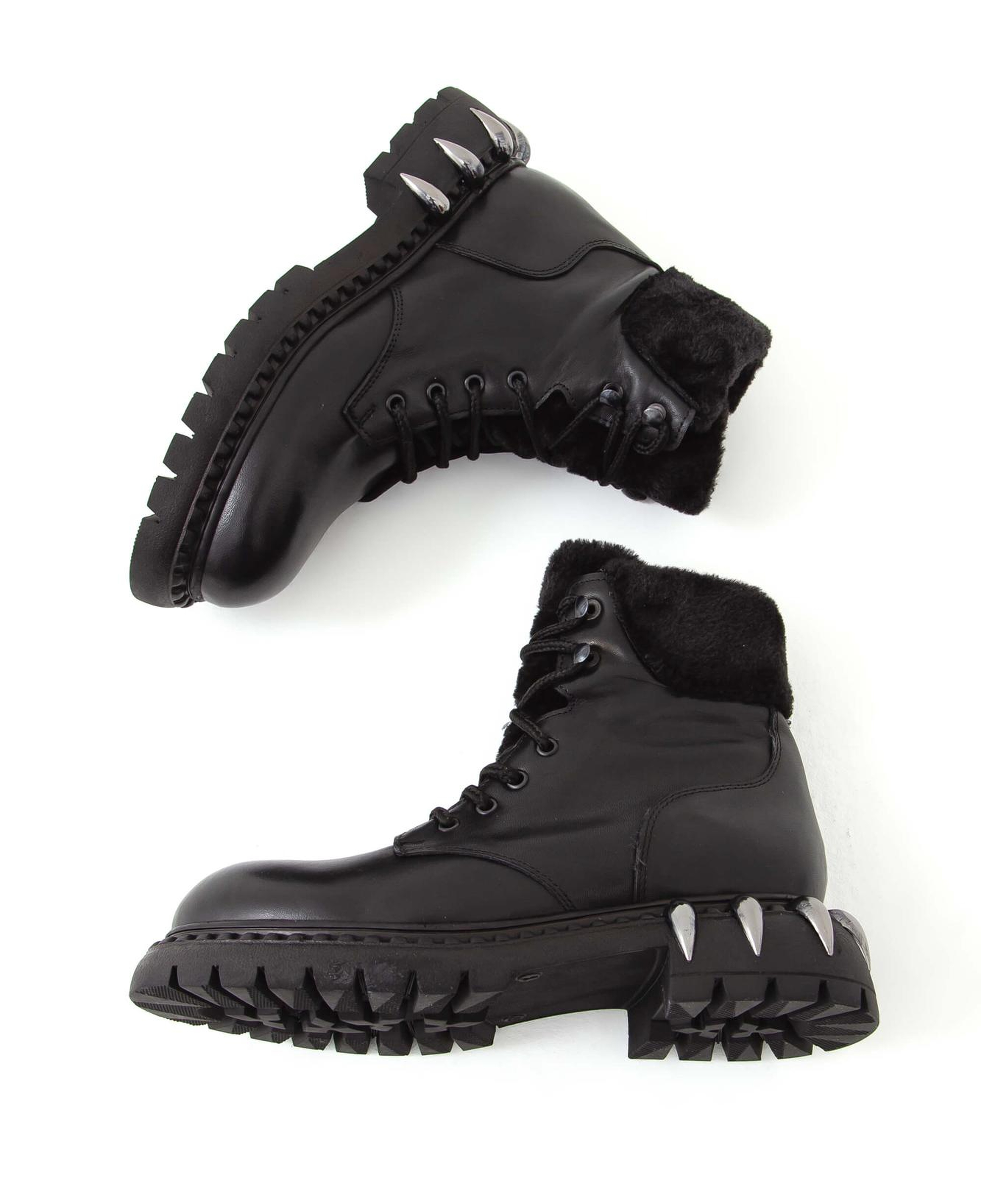 Tamer Tanca Kadın Hakiki Deri Siyah Bot