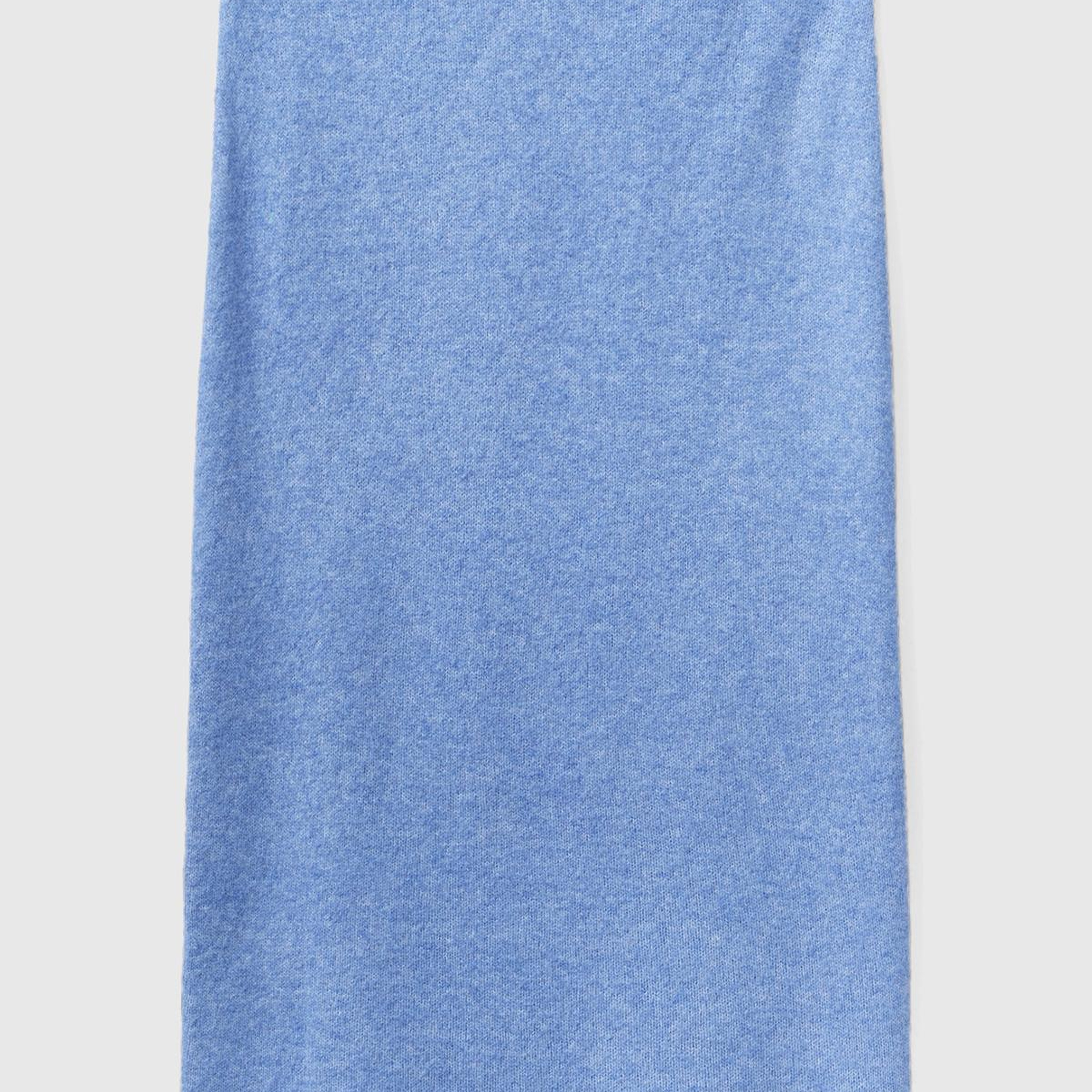 Kadın Havacı Mavi Logolu Midi Boy Triko Etek