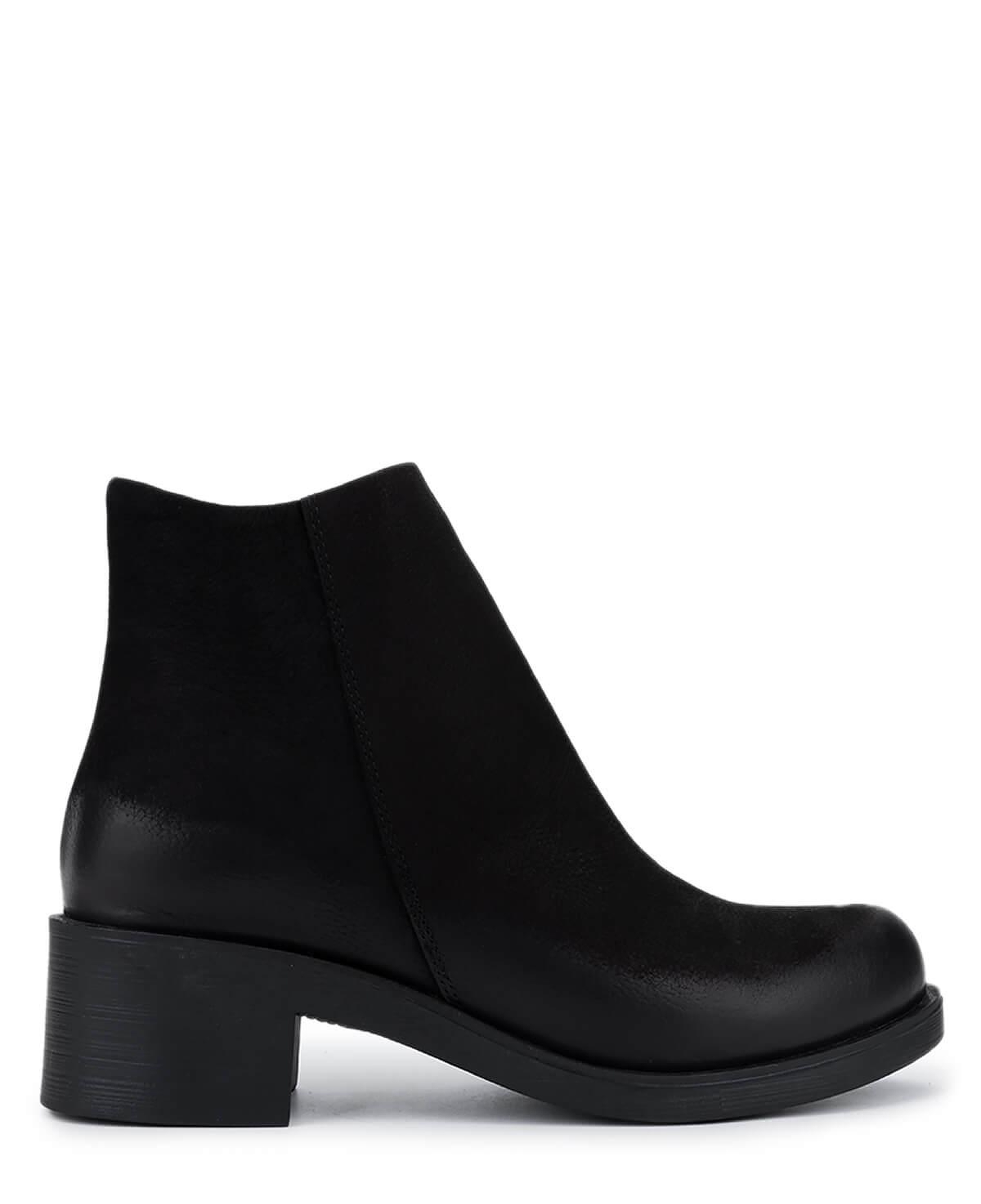 Tamer Tanca Kadın Hakiki Deri Siyah Nubuk Topuklu Bot