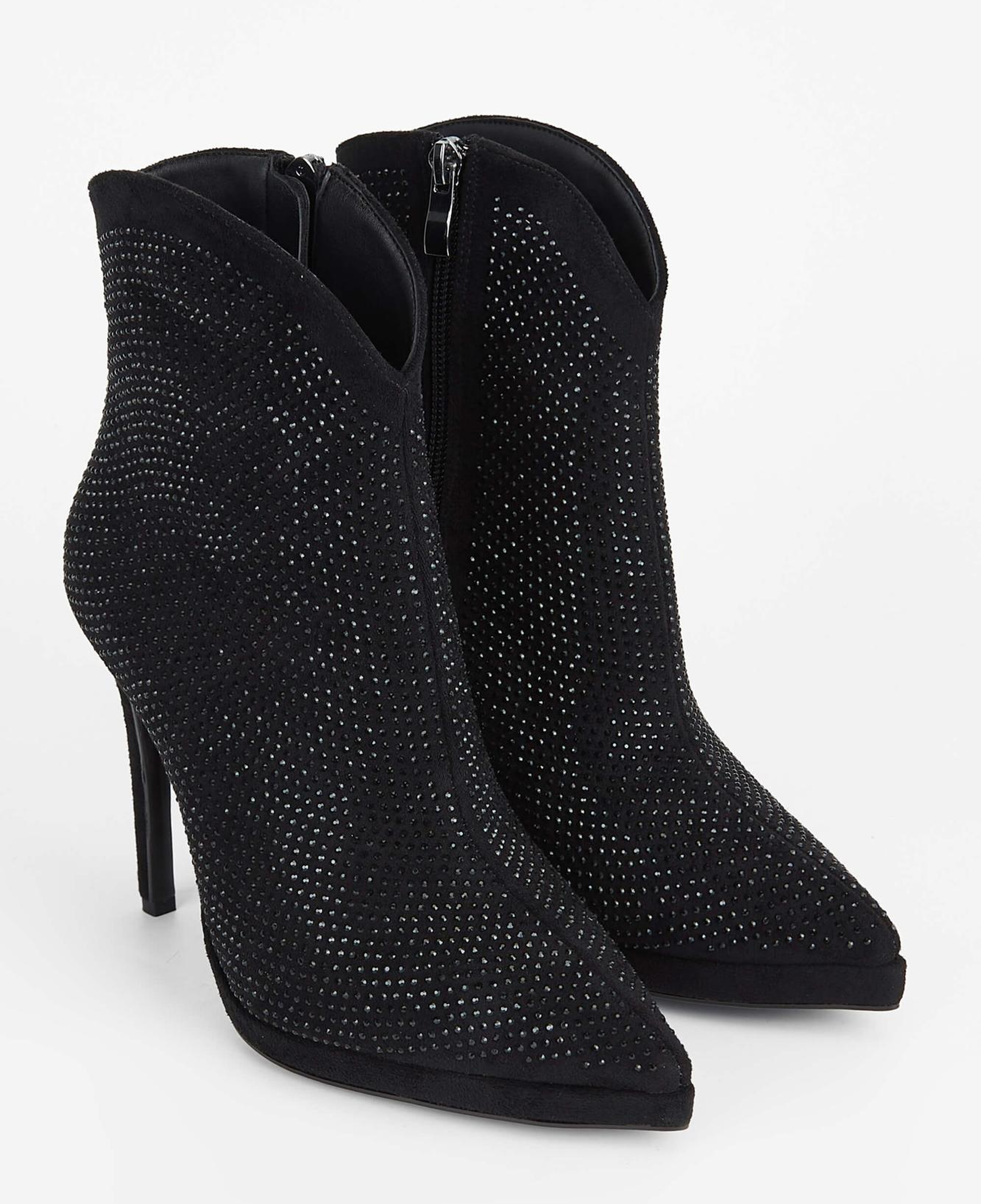 Tamer Tanca Kadın Hakiki Deri Siyah Topuklu Bot