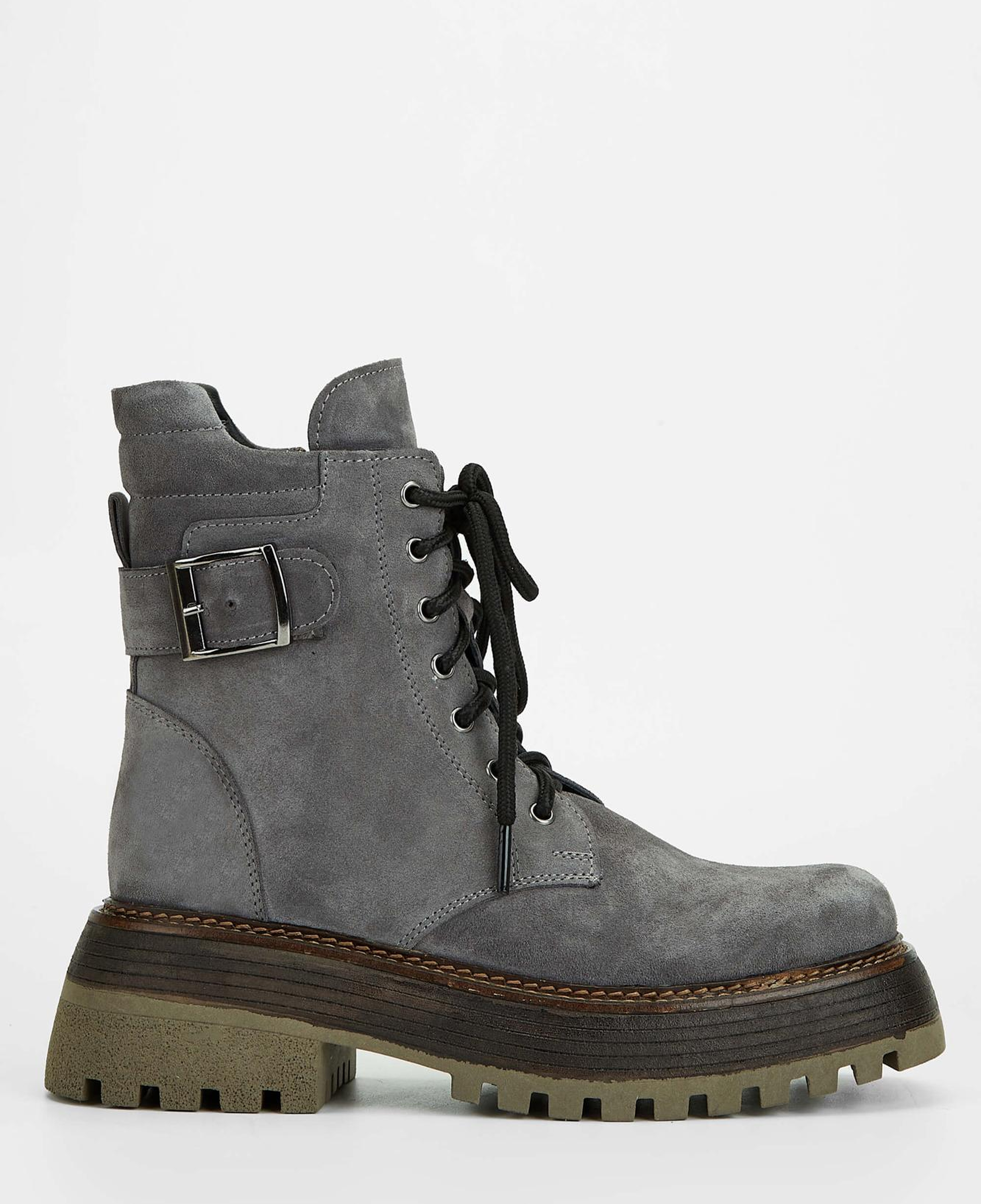 Tamer Tanca Kadın Hakiki Deri Gri Casual Bot