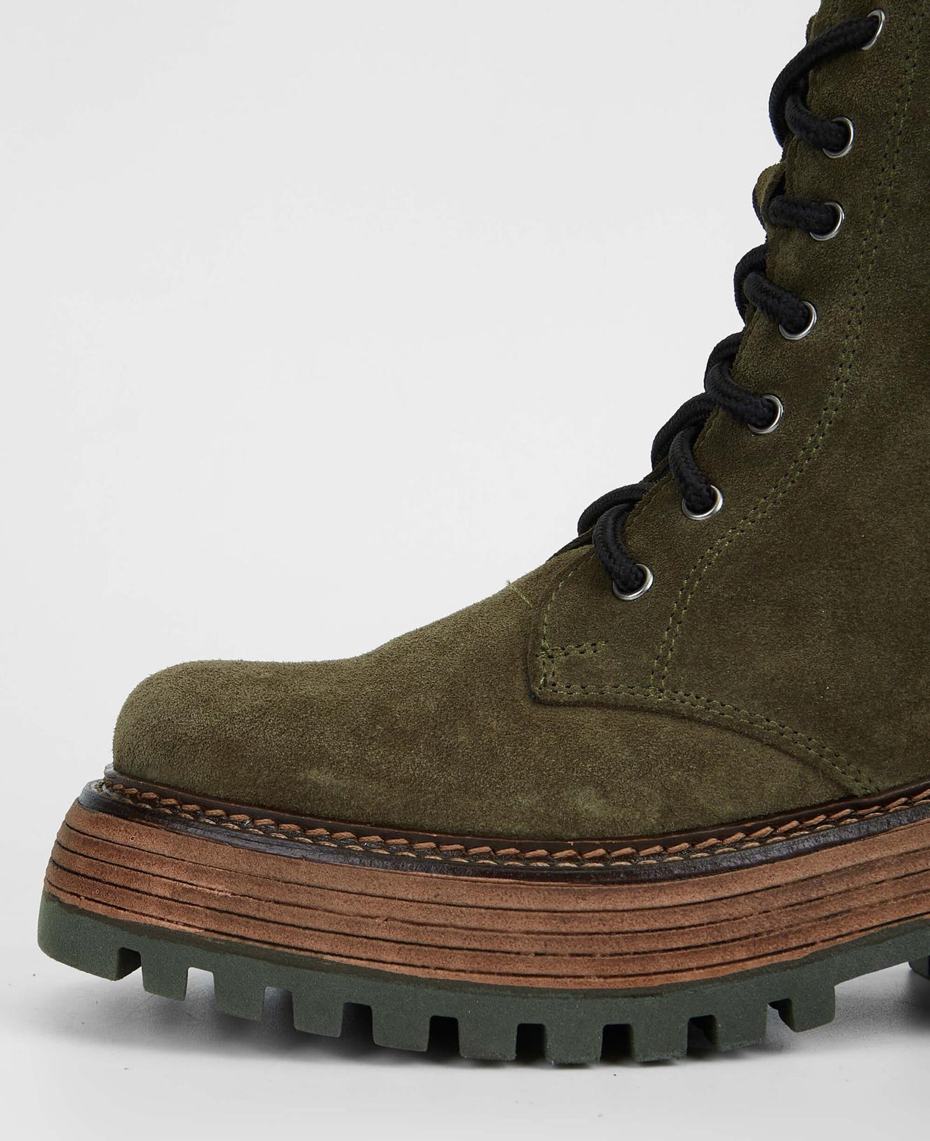 Tamer Tanca Kadın Hakiki Deri Haki Süet Casual Bot