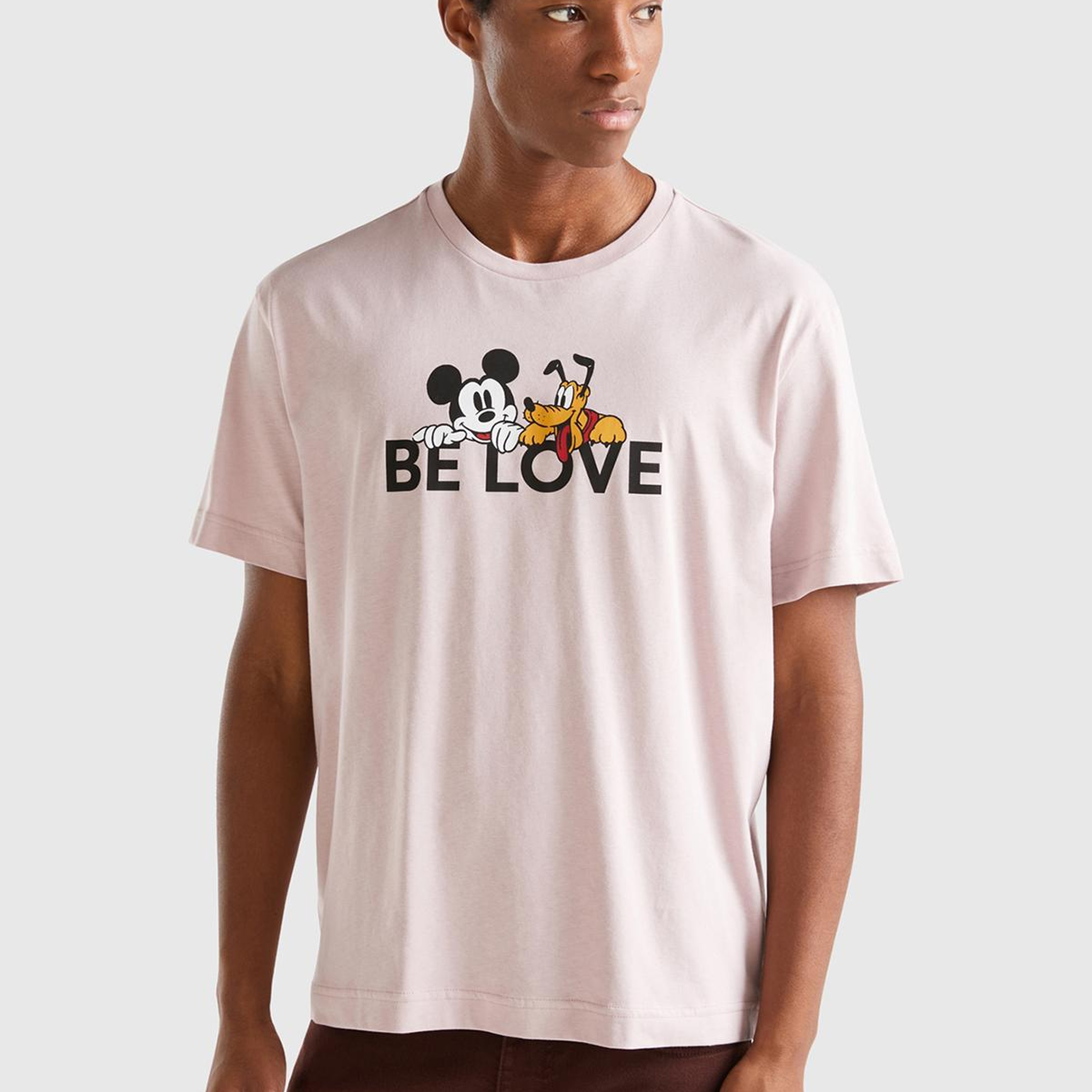 Unisex Gül Kurusu %100 Koton Disney Baskılı T-Shirt